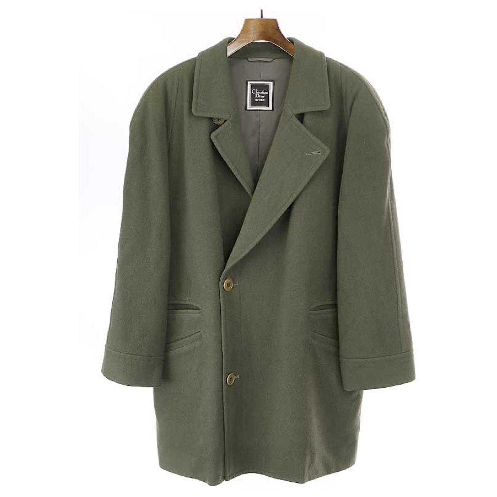 Usato] Christian Dior Monsieur Christian Dior Mush Cashmere Blend 2B Giacca  in lana Khaki M da uomo Cachi ref.450851 - Joli Closet