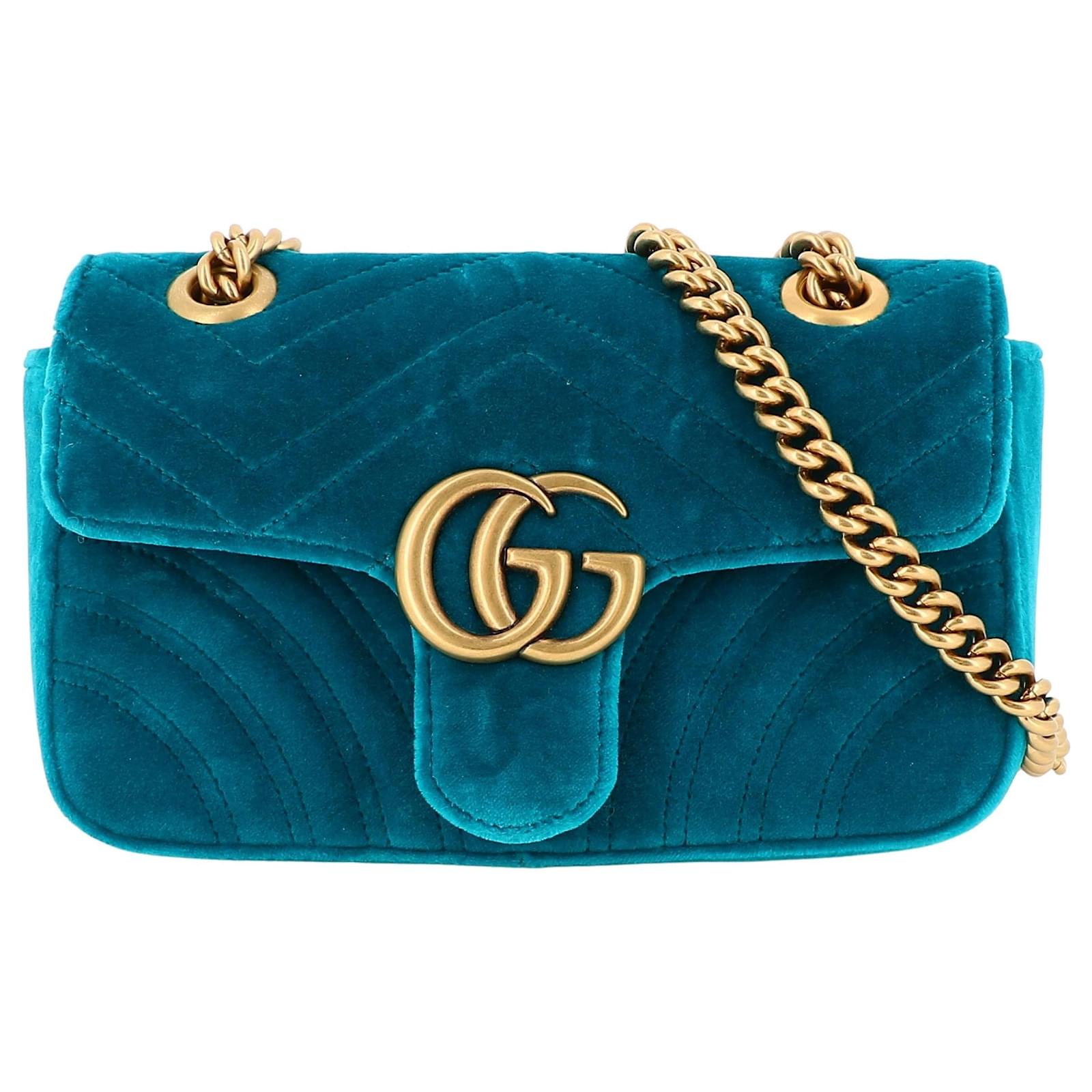 GUCCI MARMONT Blue Velvet ref.451029 - Joli Closet