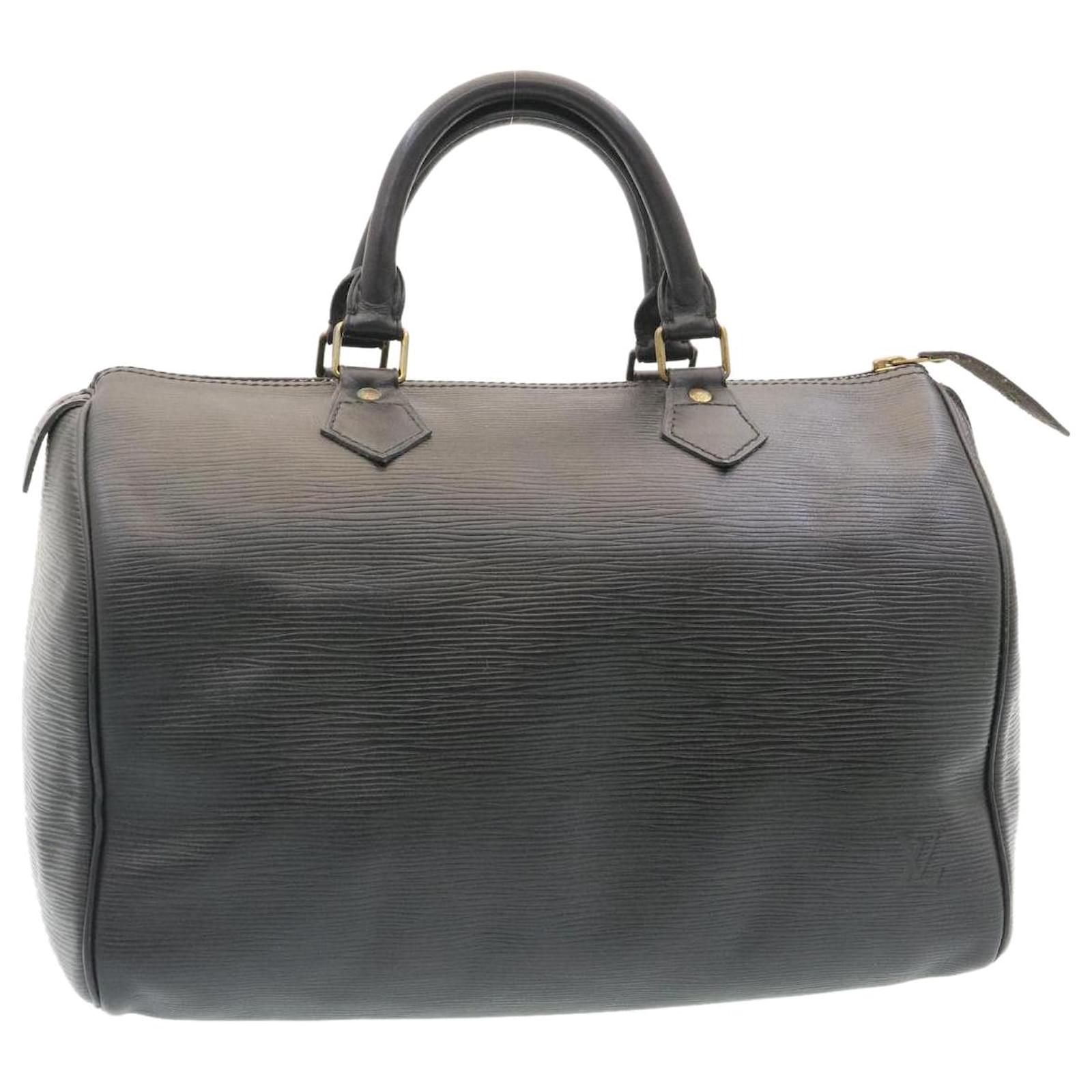 Louis Vuitton Speedy 30 Cuir épi noir Black Leather ref.181809 - Joli Closet