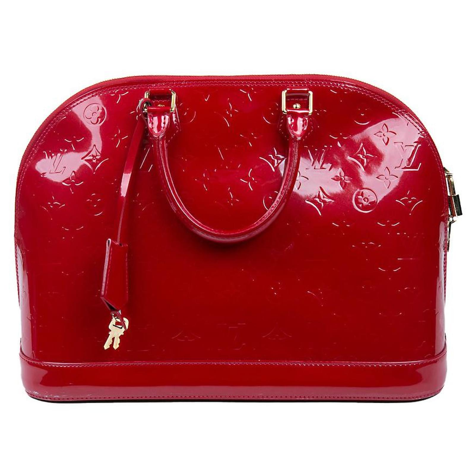Louis Vuitton Alma Womens Handbags, Red