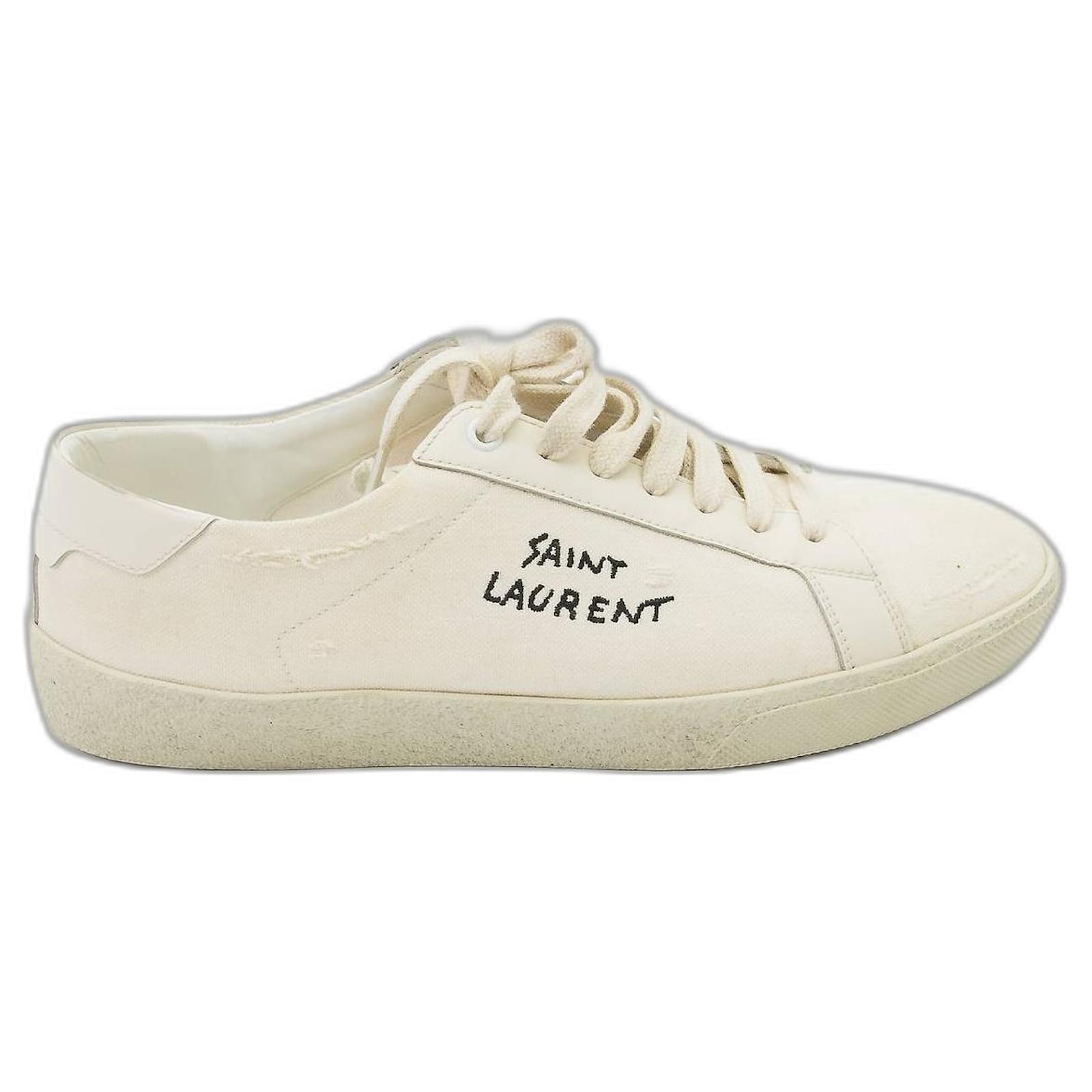 saint laurent beige sneakers