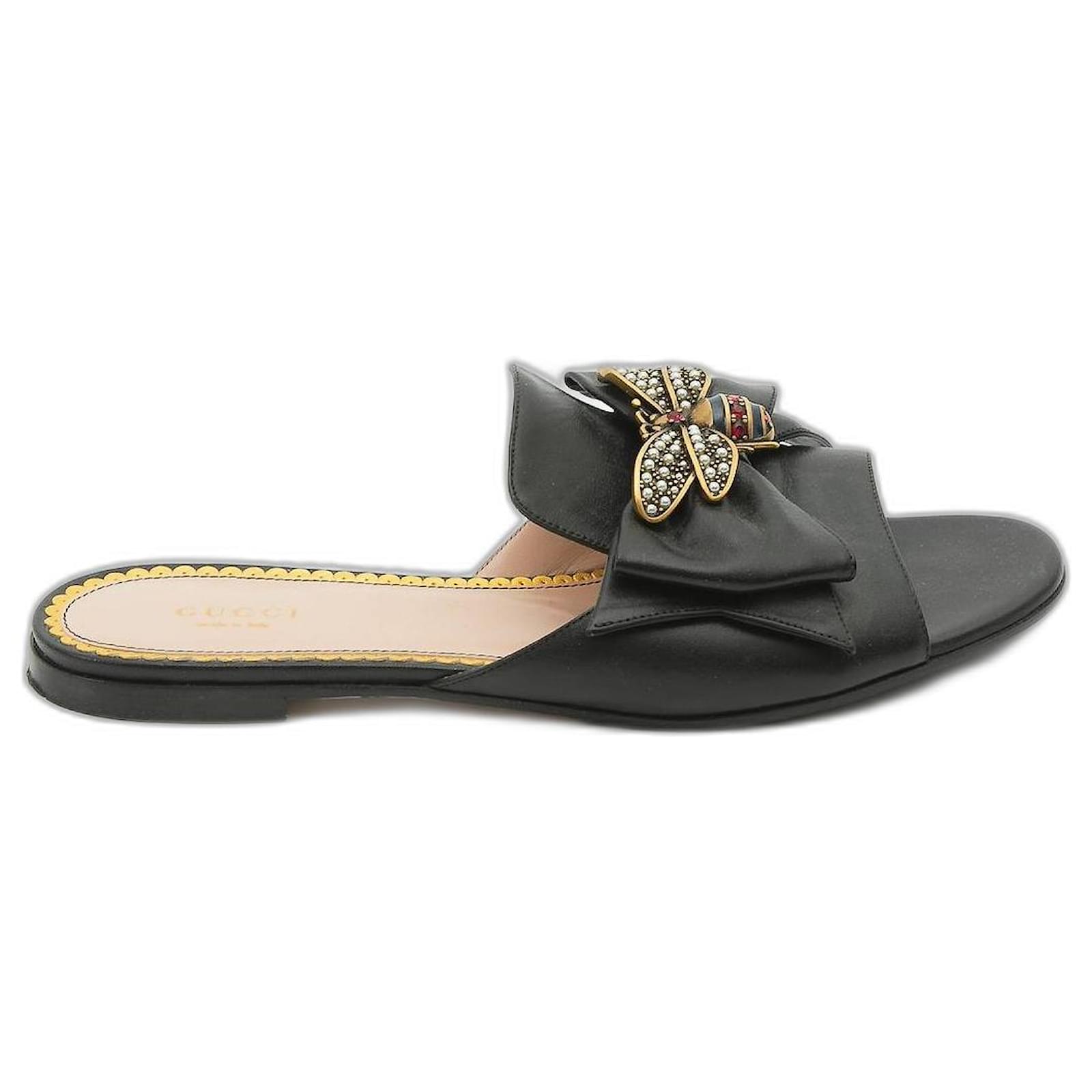 Sandalias de gucci Negro ref.452834 - Joli Closet