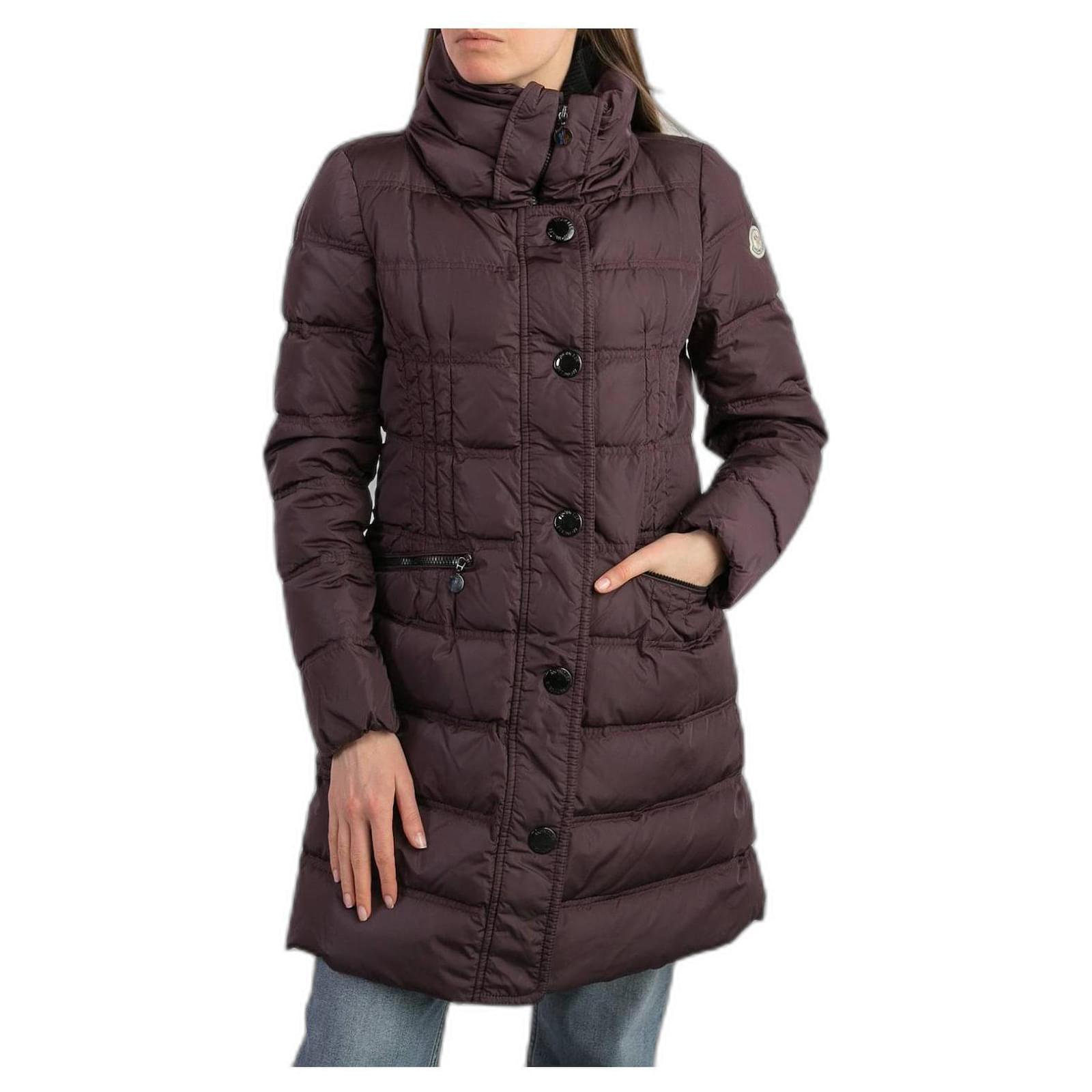 purple moncler womens coat