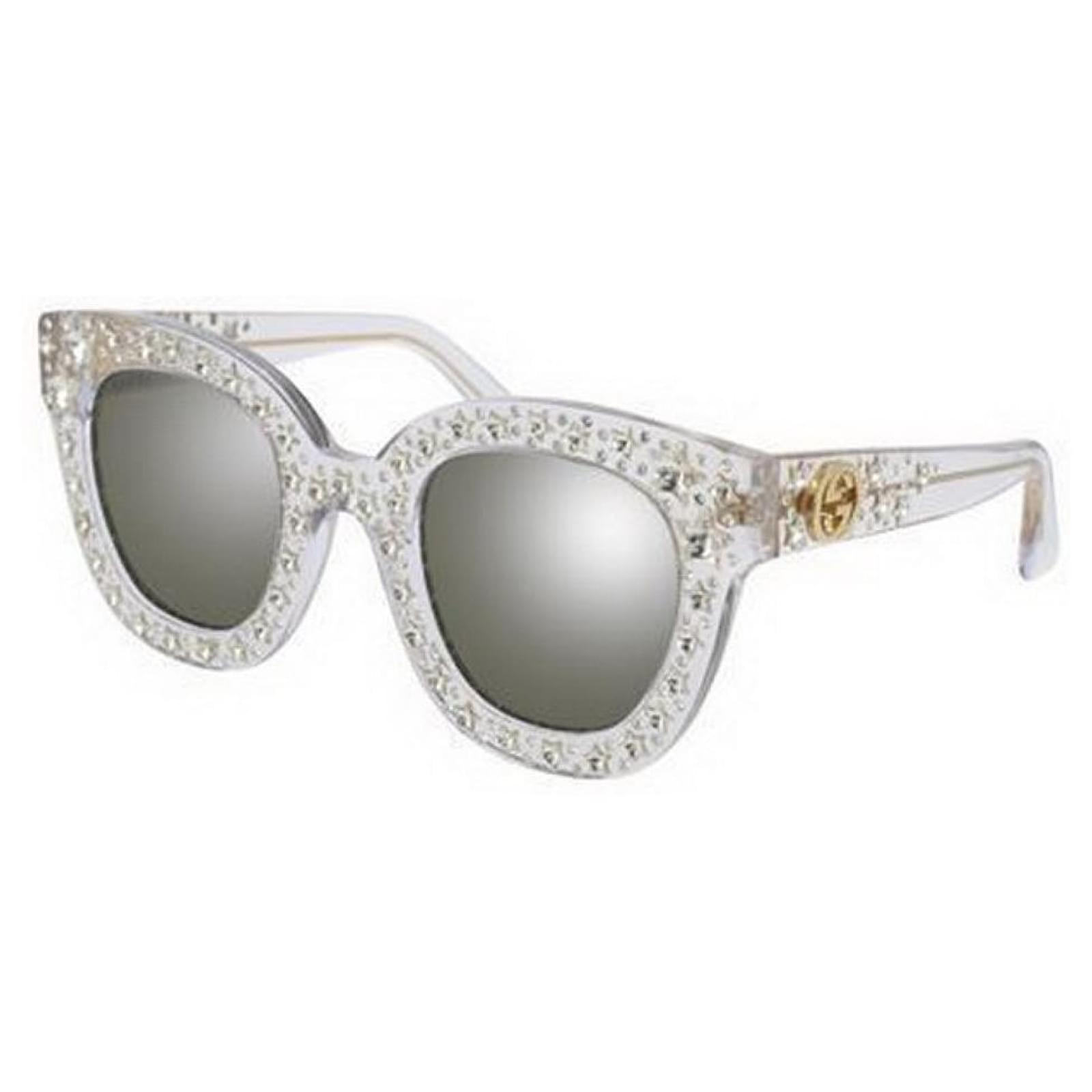 diamant Polair Bot Sunglasses Gucci CRYSTAL model GG0116S White Acetate ref.454042 - Joli  Closet