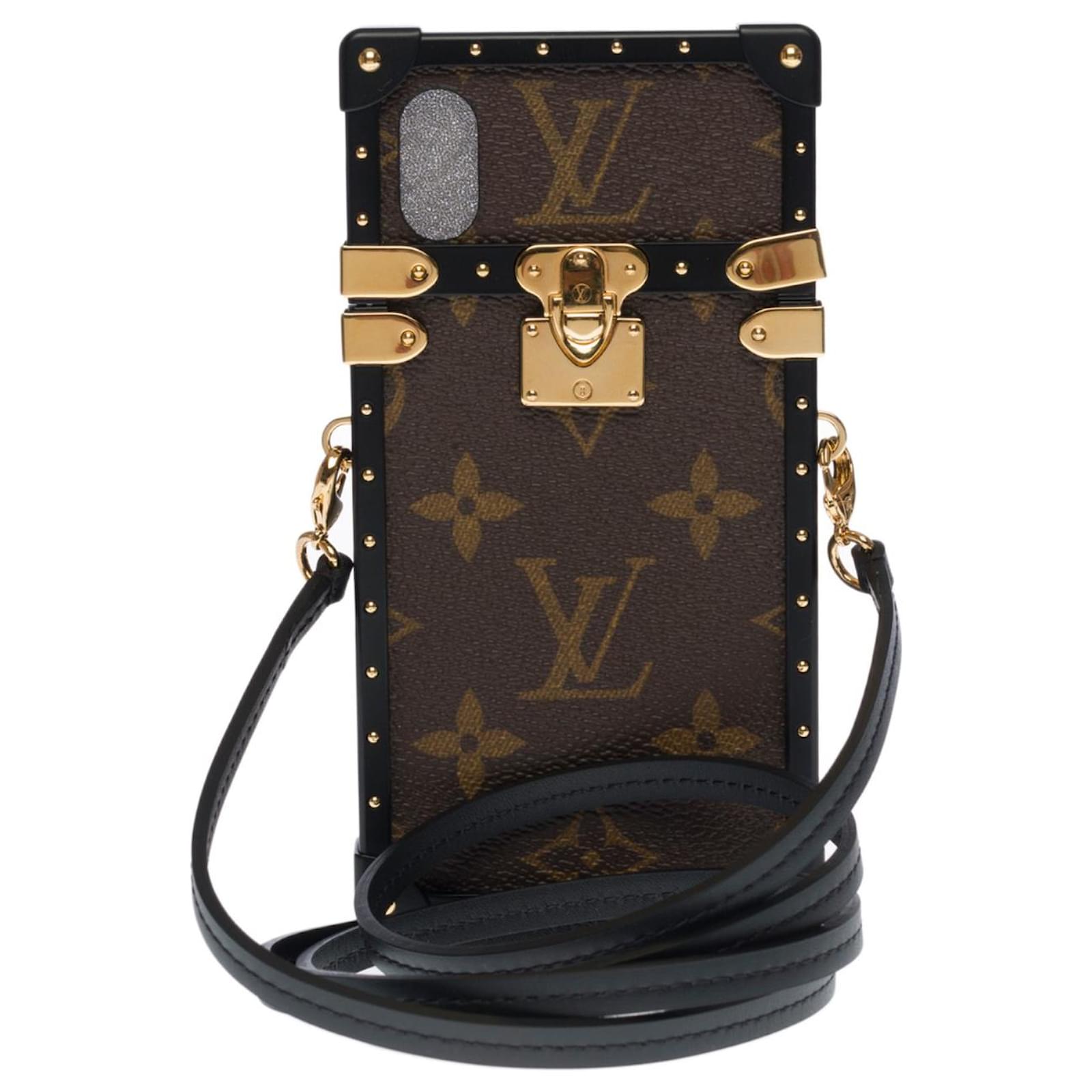 Beautiful Louis Vuitton EyeTrunk iPhone X case in monogram coated canvas  Brown Cloth ref.454319 - Joli Closet
