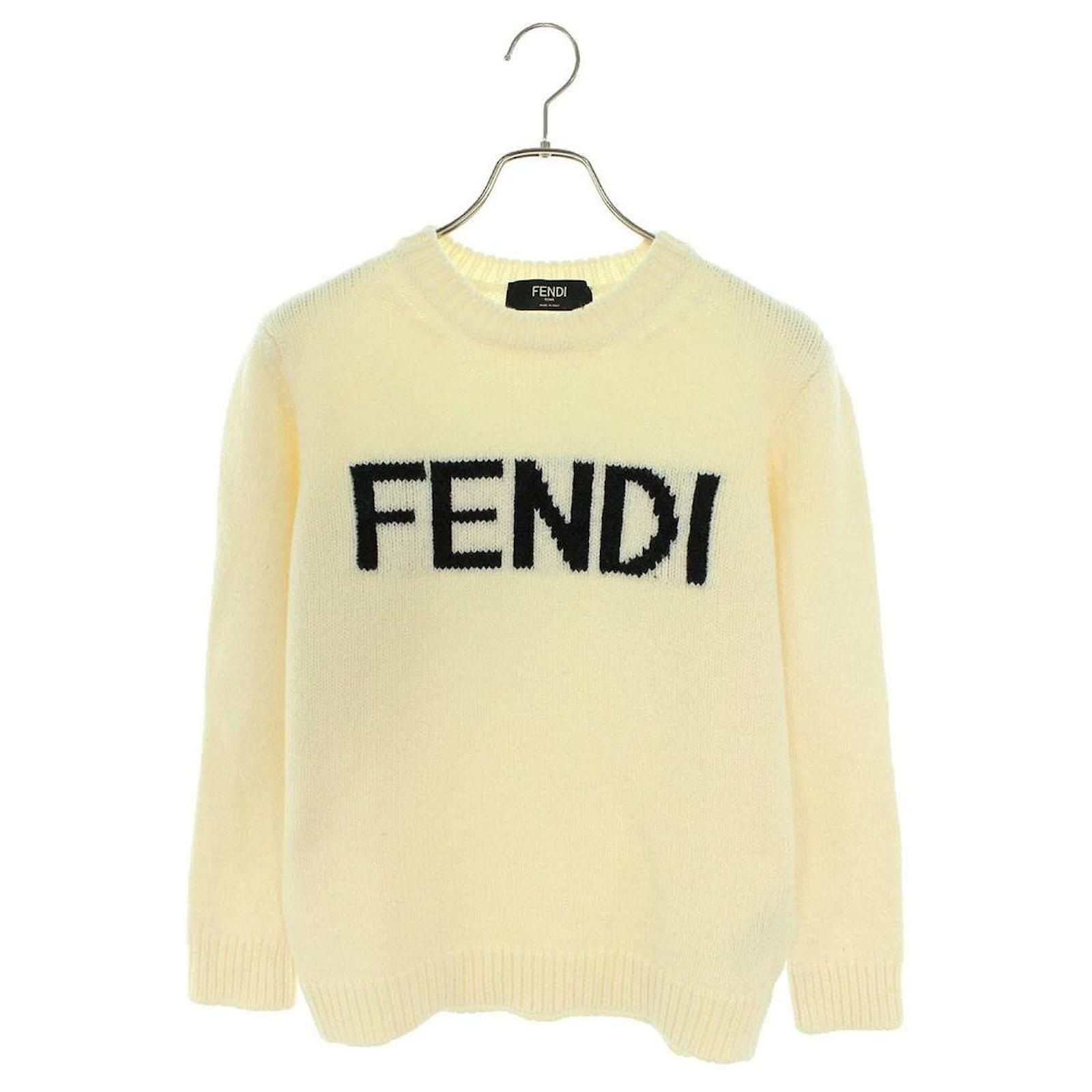 Fendi logo knit outlet sweater