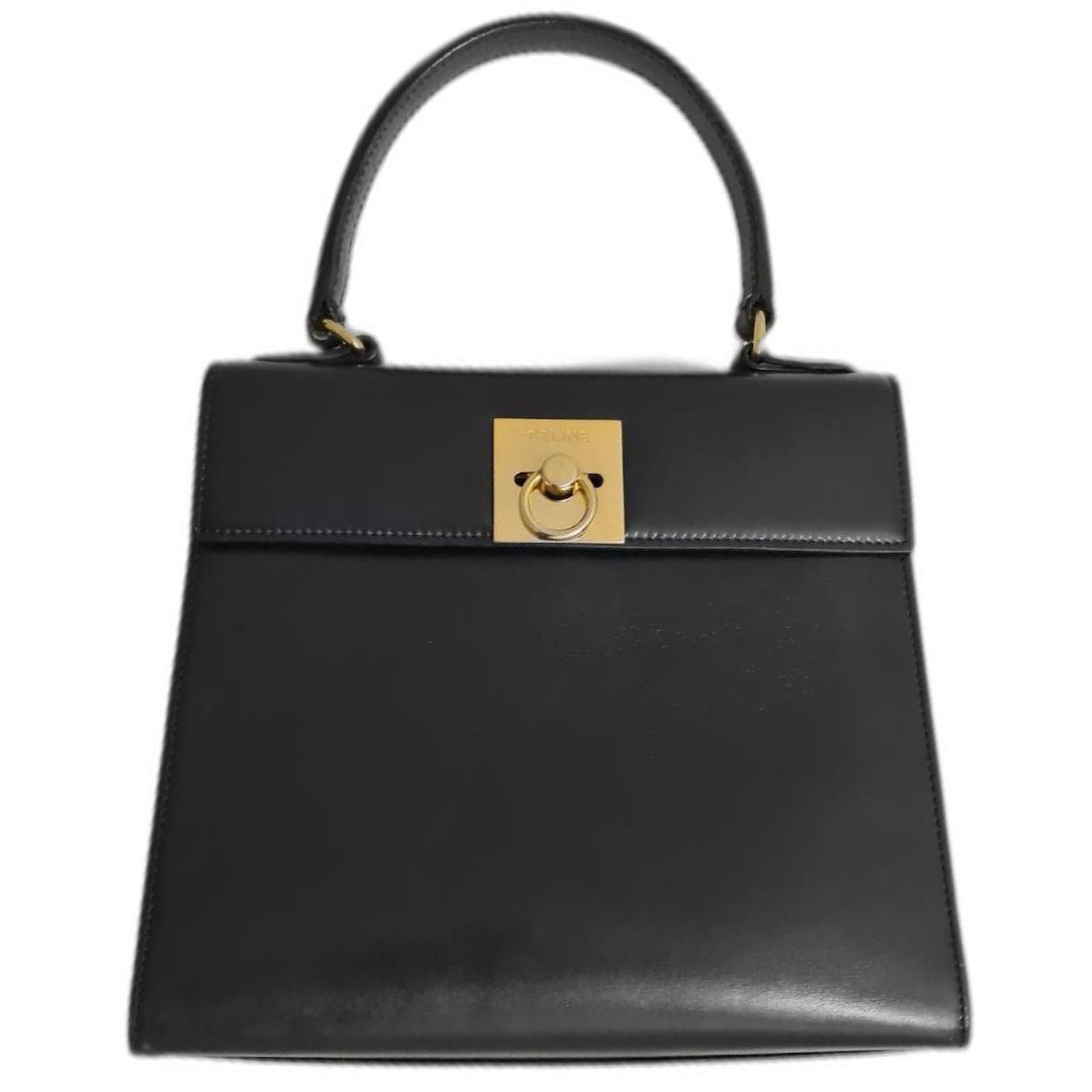sac C?�line Cuir Noir ref.454668 - Joli Closet