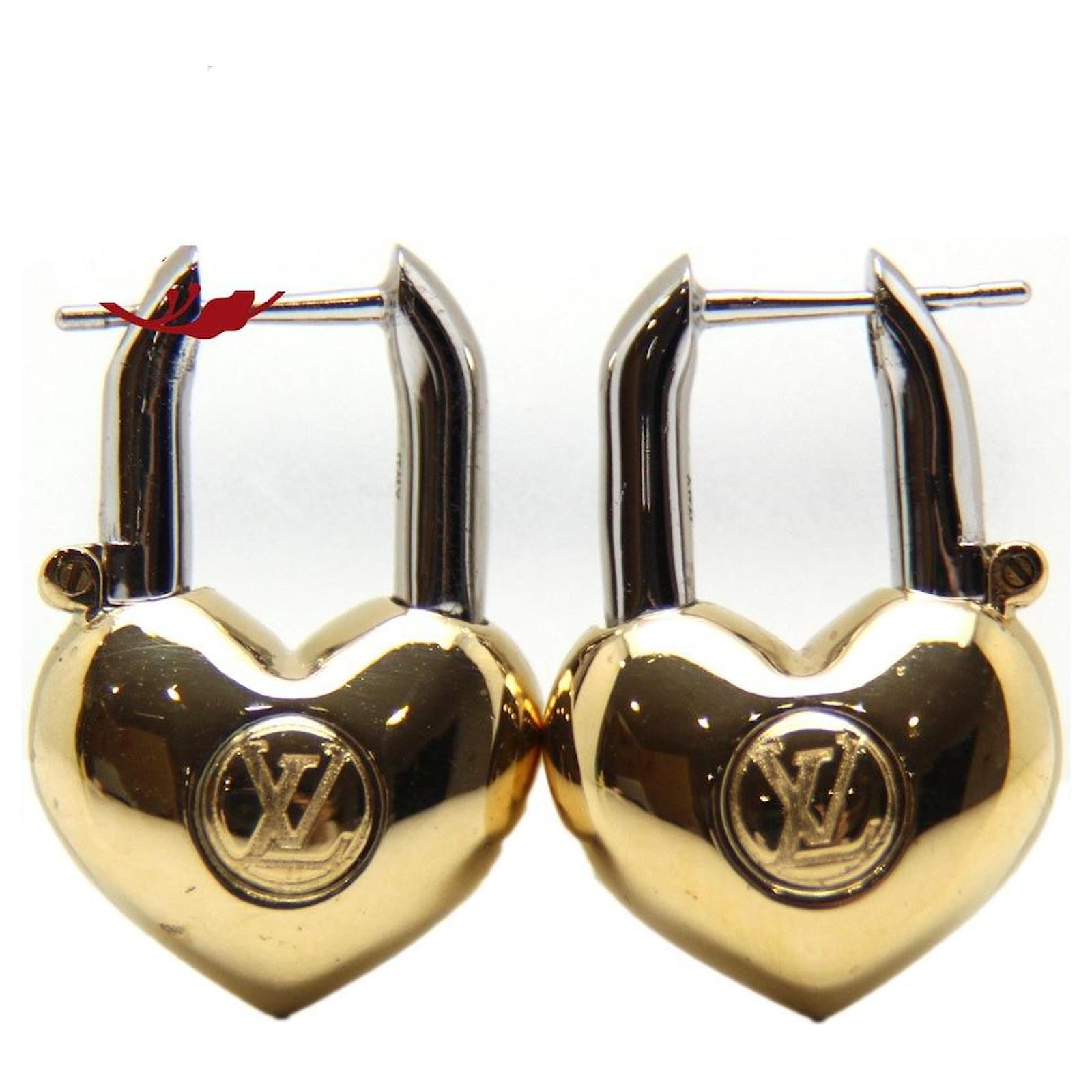 Used] Louis Vuitton GF Heart Earrings Book Ludo Reille Crazy In Rock  Earrings Golden Metal ref.454855 - Joli Closet