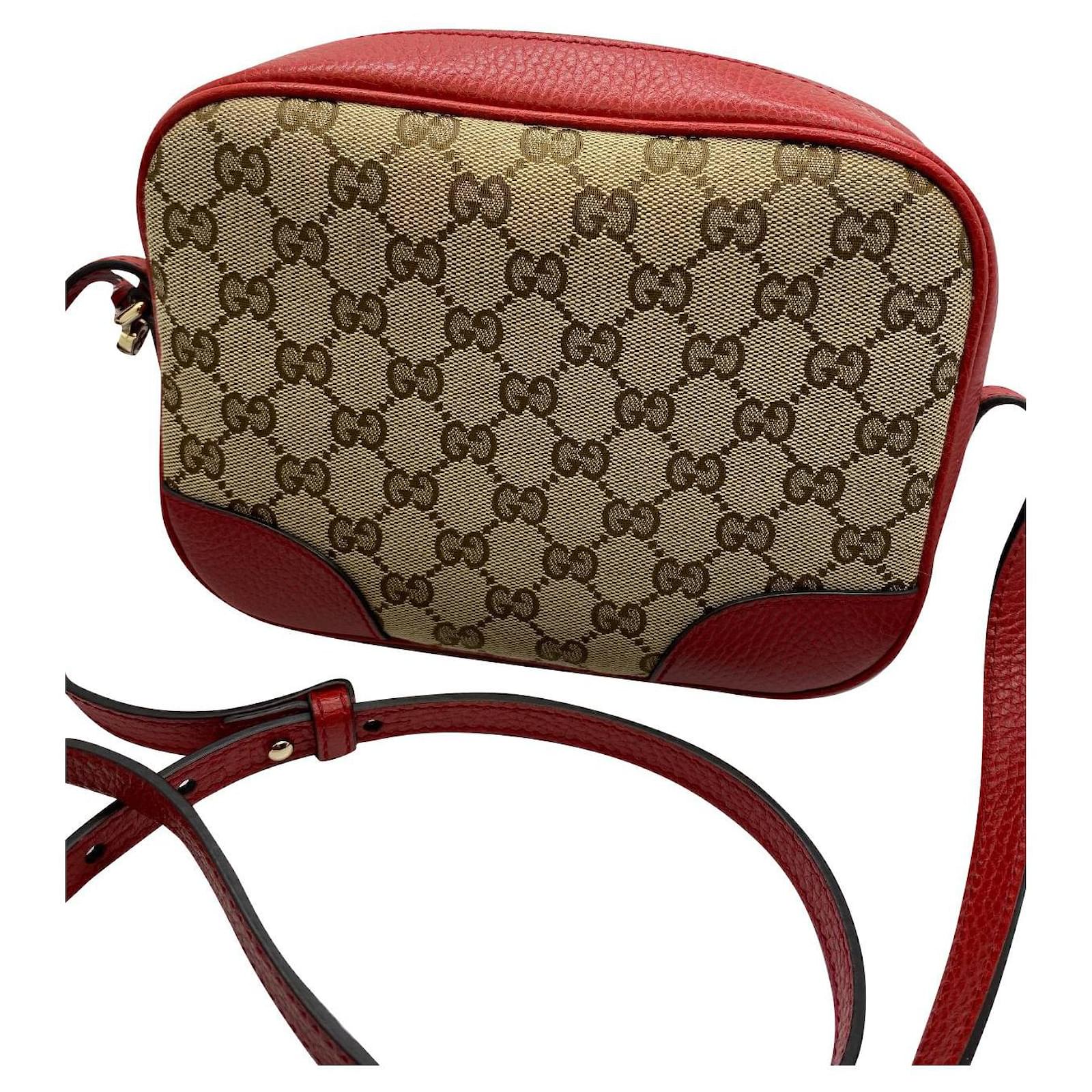 Gucci Bolsos de mano Roja Cuero ref.454860 - Joli Closet