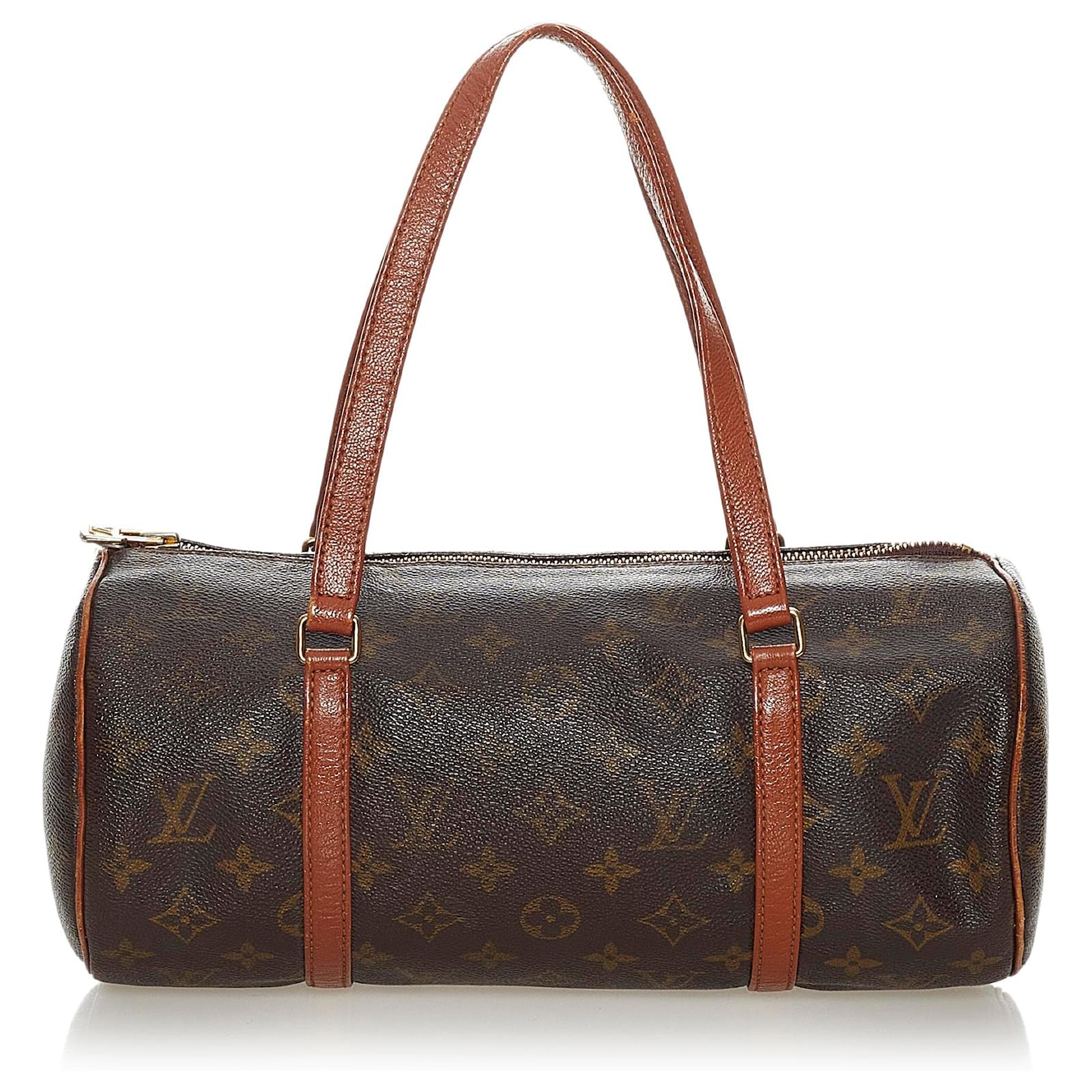 Papillon Louis Vuitton Butterfly Monogram 30 Brown Leather Cloth ref.90790  - Joli Closet