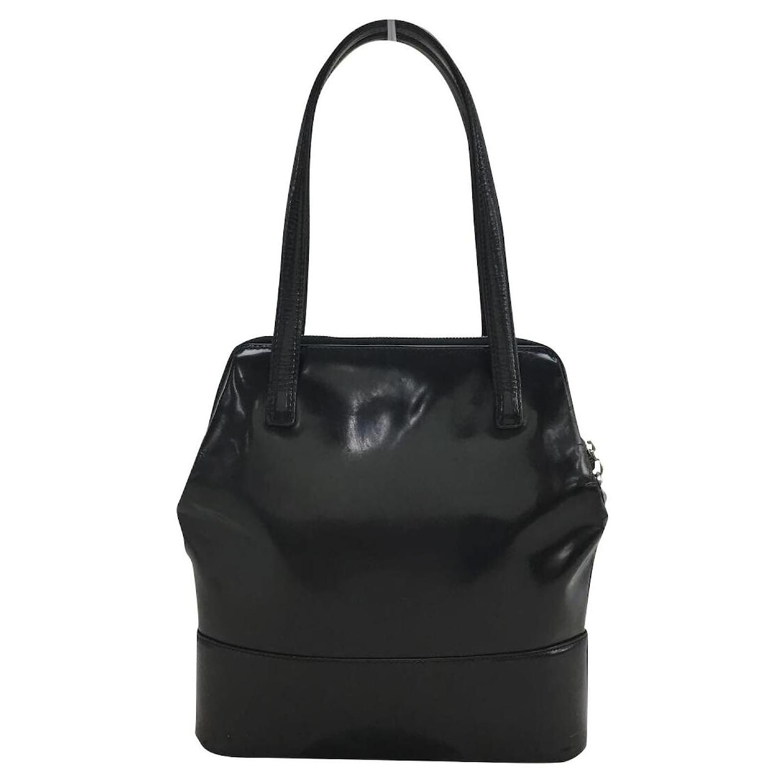GIANNI VERSACE Clutch bag / PVC / BLK / plain Black ref.455047