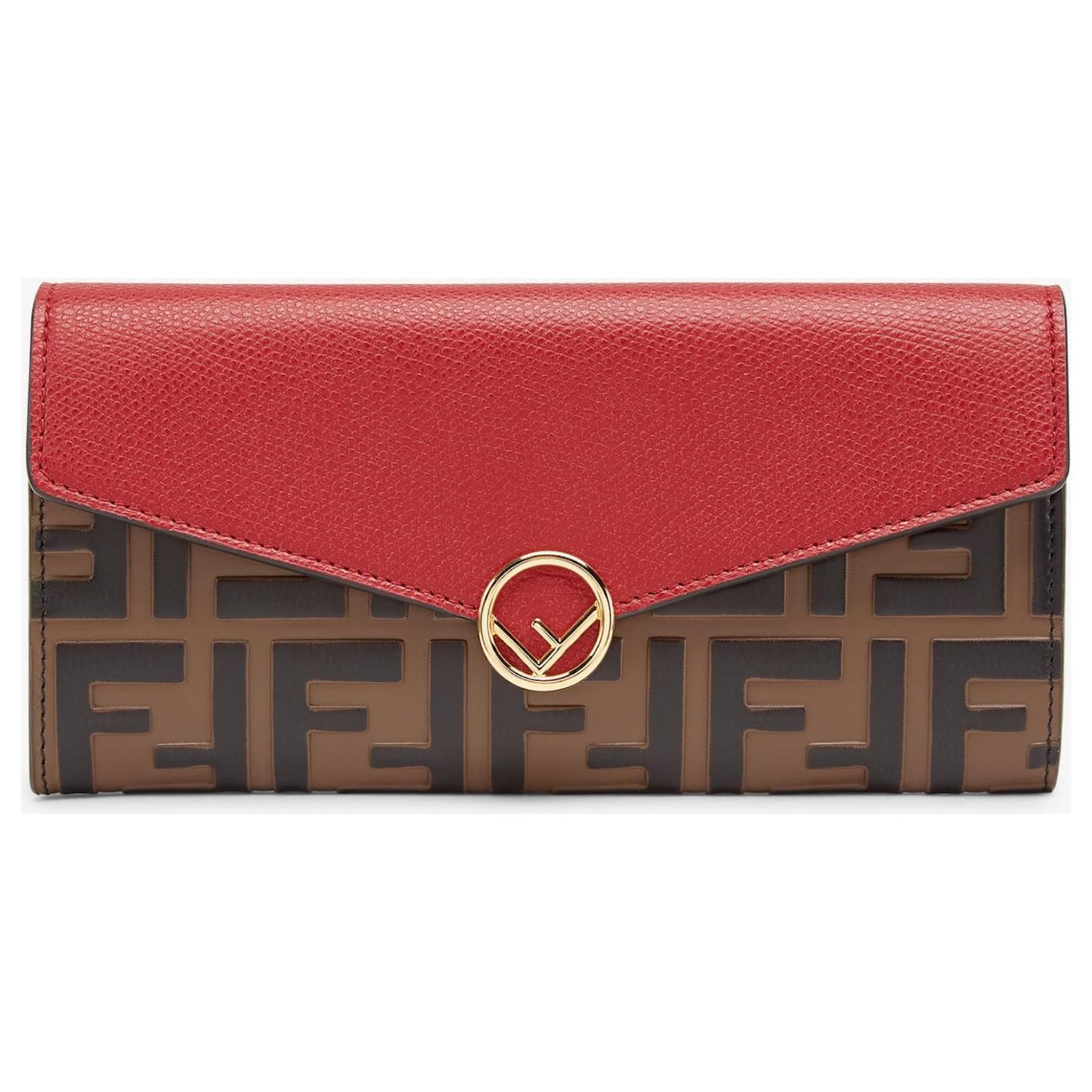 fendi red wallet