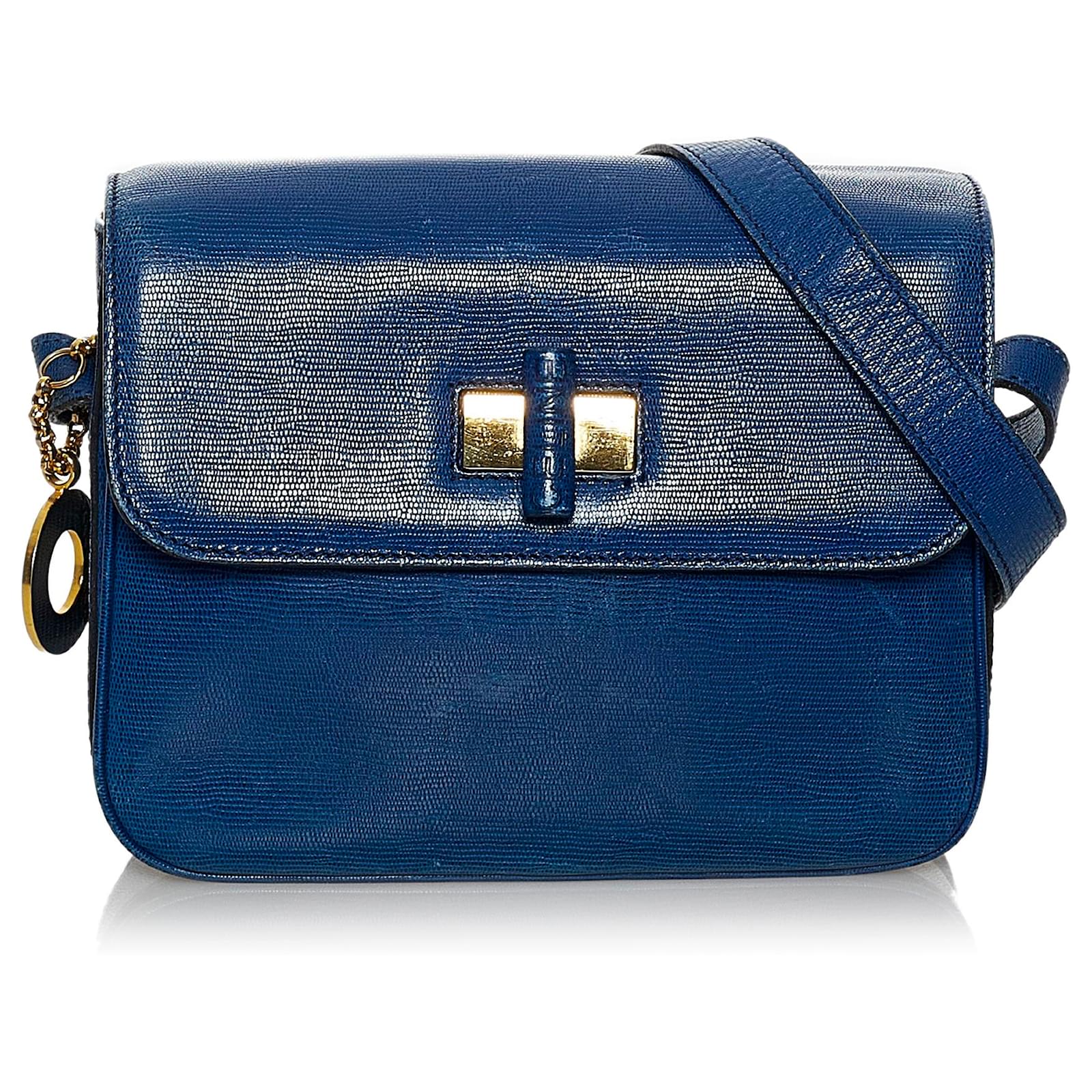 Céline Celine Blue Leather Crossbody Bag Pony-style calfskin ref.455754 ...