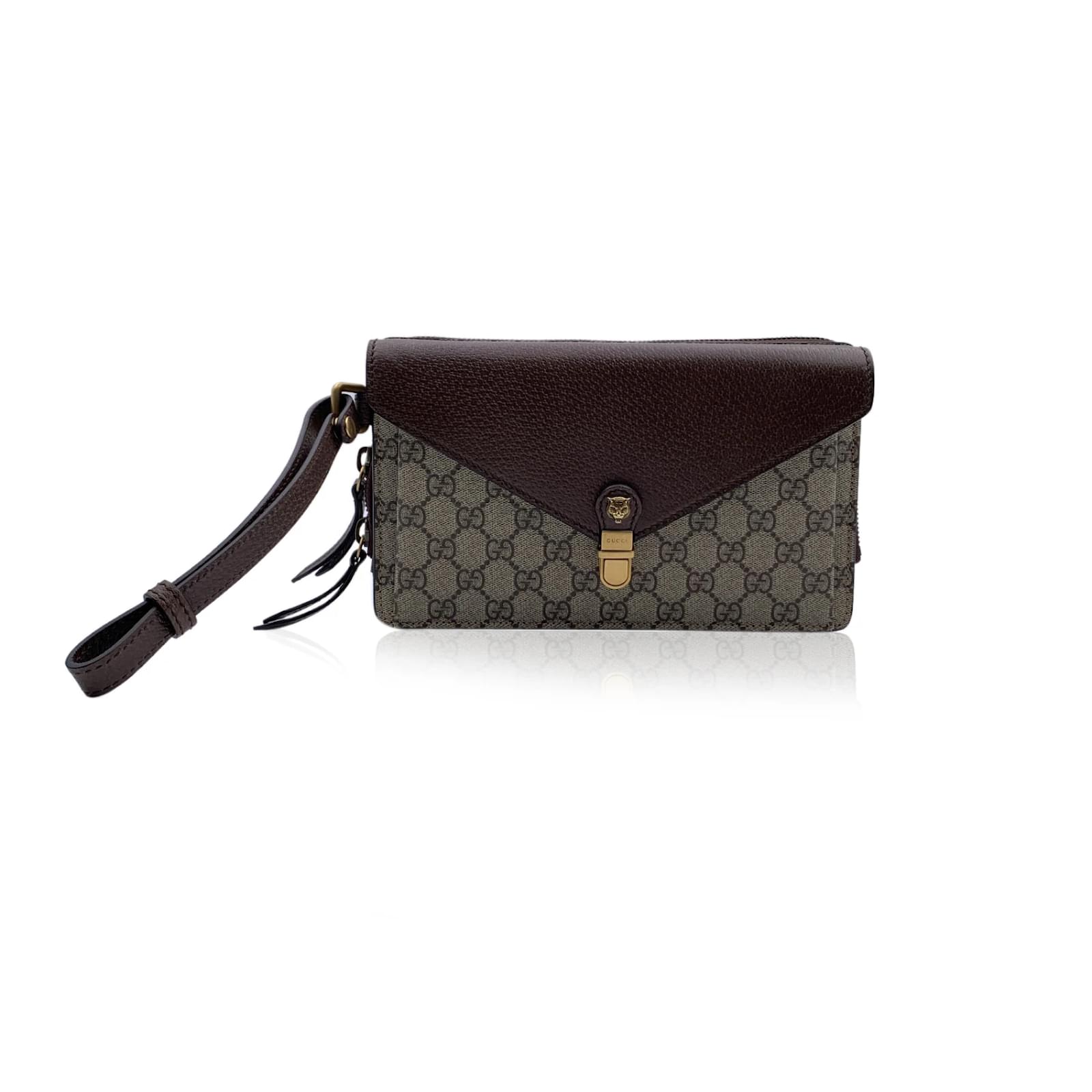 gucci monogram wristlet