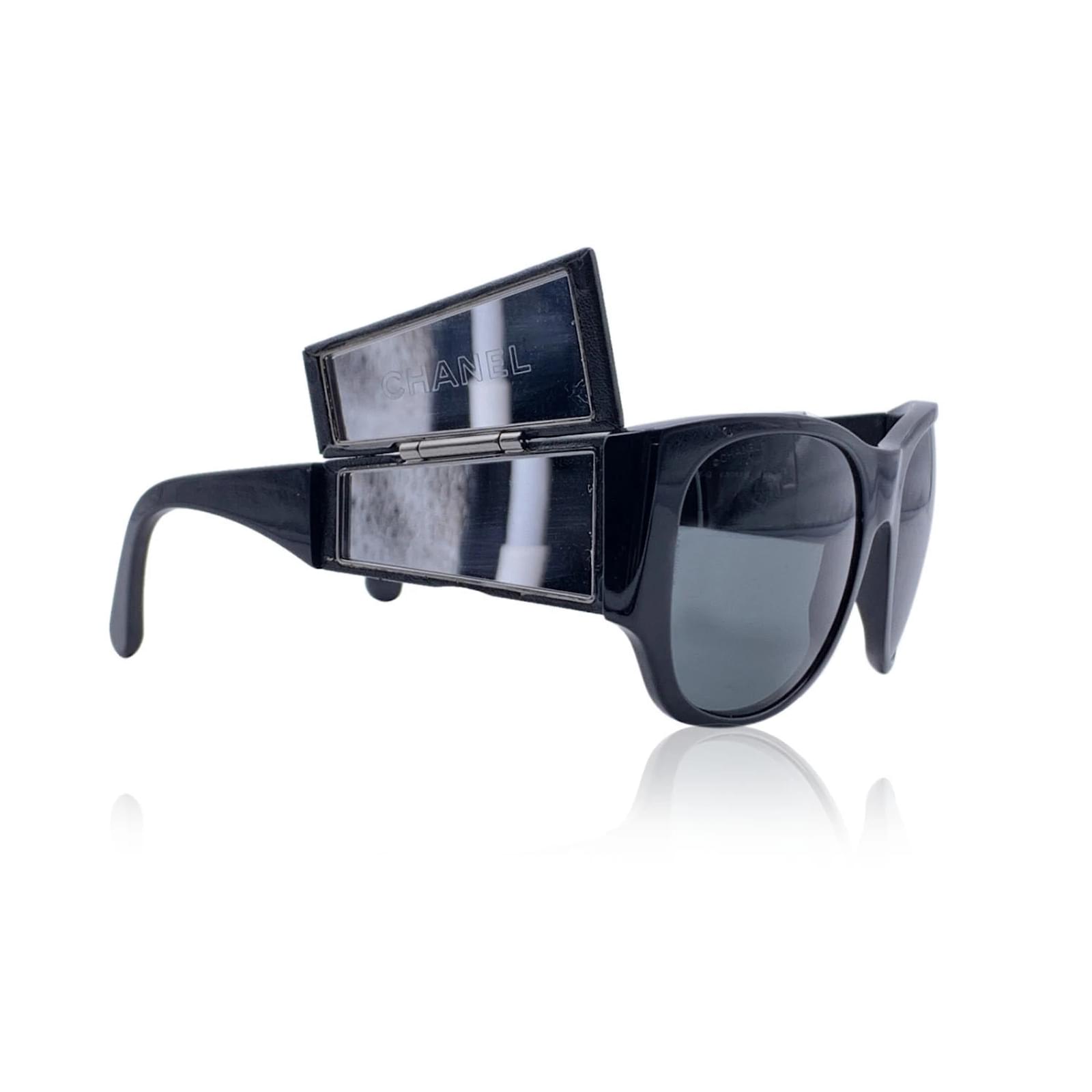 Chanel Colore: Nero 5202 Occhiali da sole a specchio in pelle trapuntata  54/19 135MM Acetato ref.456343 - Joli Closet
