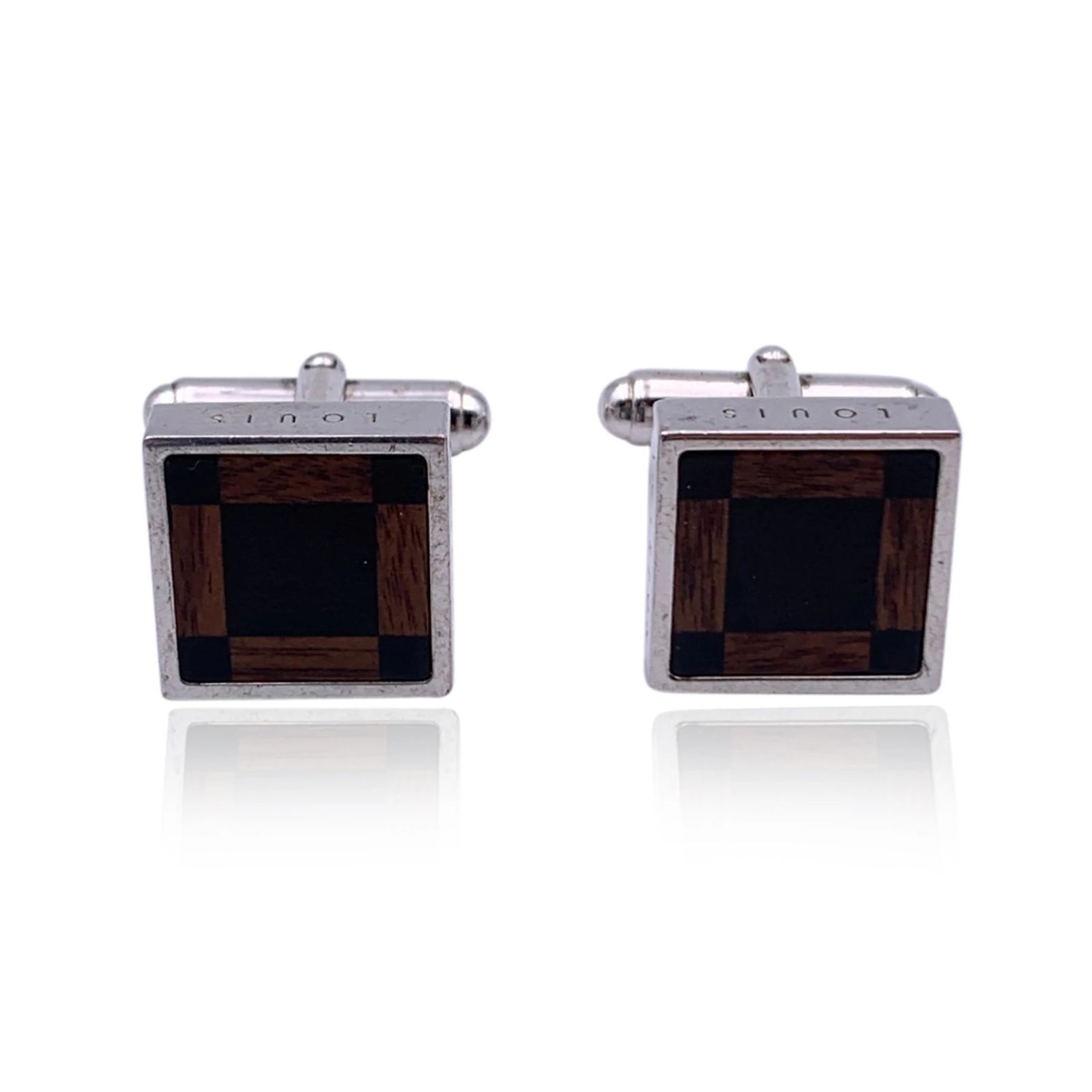 Boutons De Manchette John Hardy En Argent 925 & Saphir Noir - Occasion Excellent état