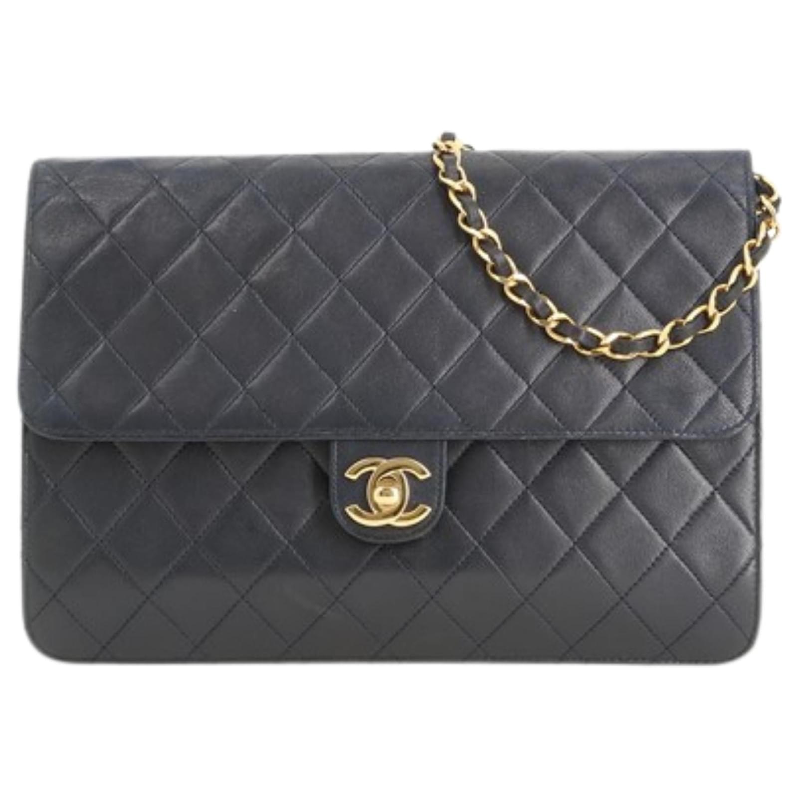 Chanel Timeless Black Leather ref.457208 - Joli Closet