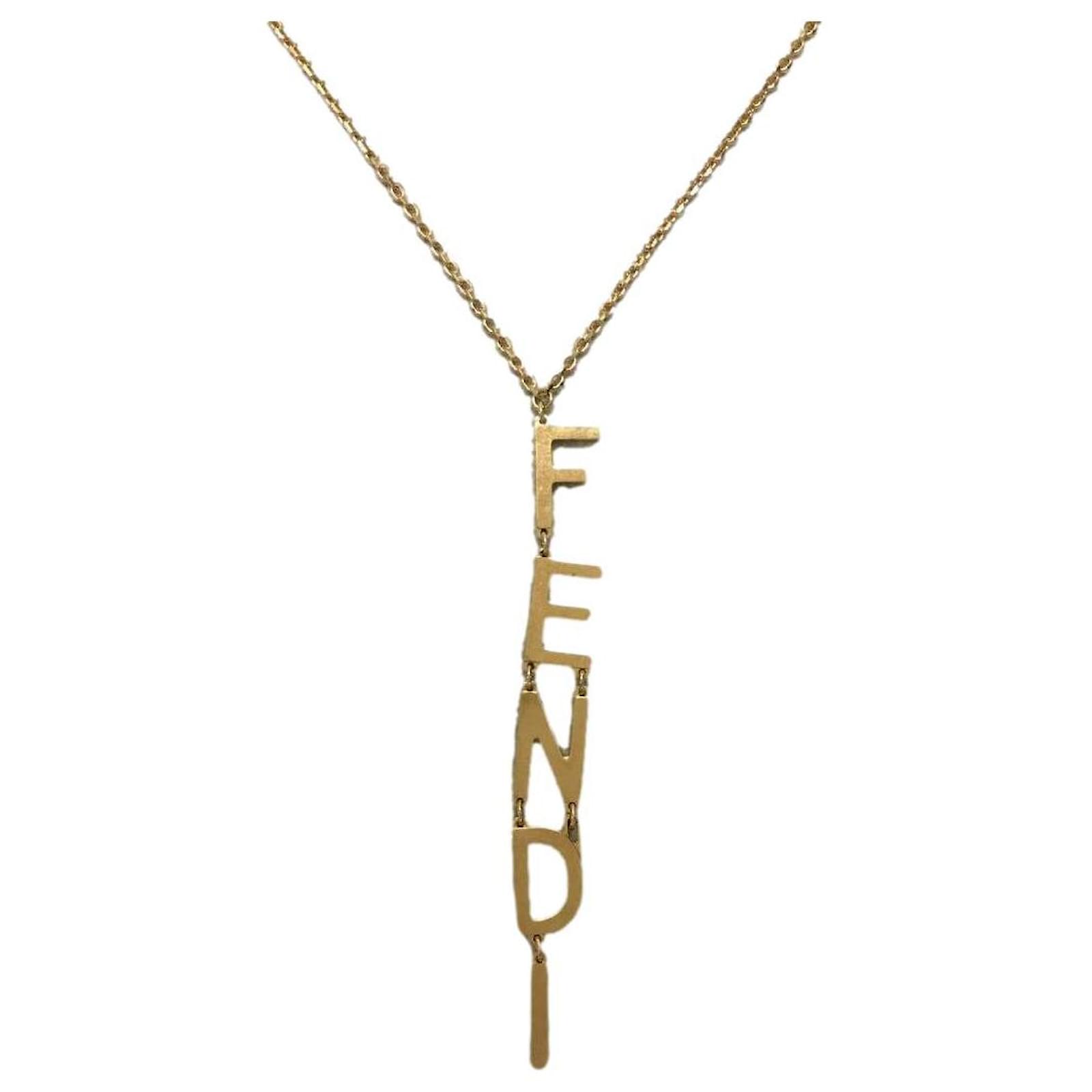 【ギフ_包装】 b08 8AH029 Fendi F1CHL GLD / necklace logo FENDI / MV1120 / アクセサリー