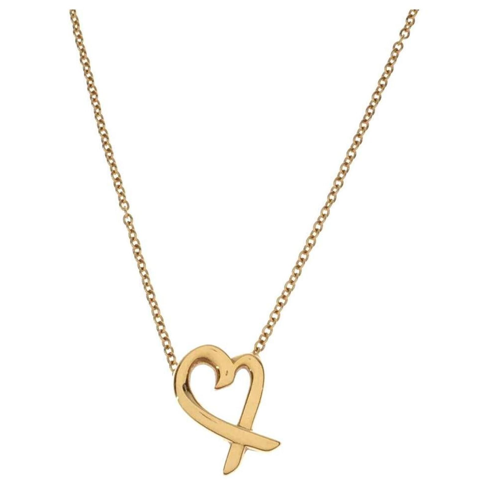 TIFFANY & CO. Paloma Picasso / Rubbing Heart Pendant / AU750 / K18 ...