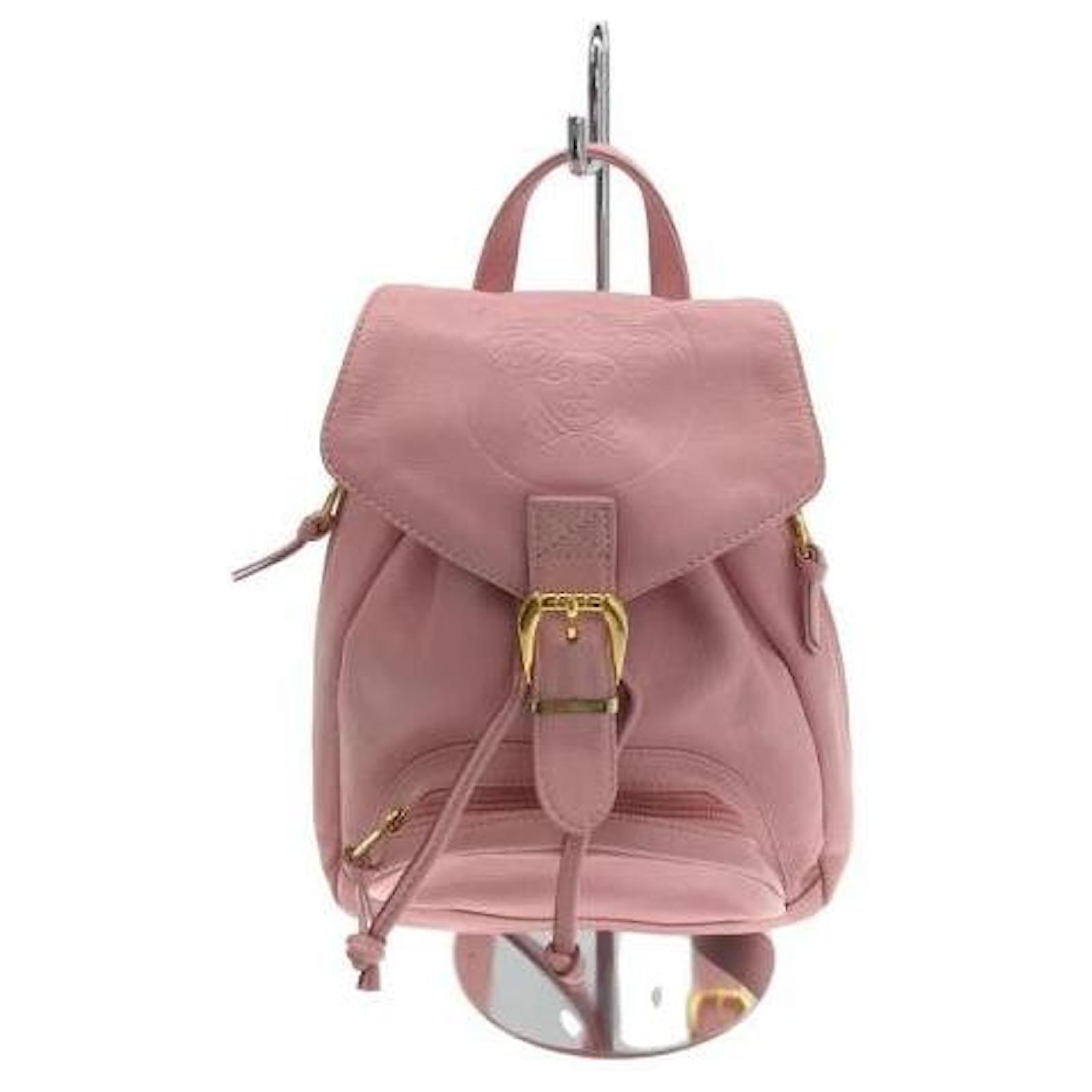 Gianni Versace Backpacks Pink Leather ref.458090 - Joli Closet