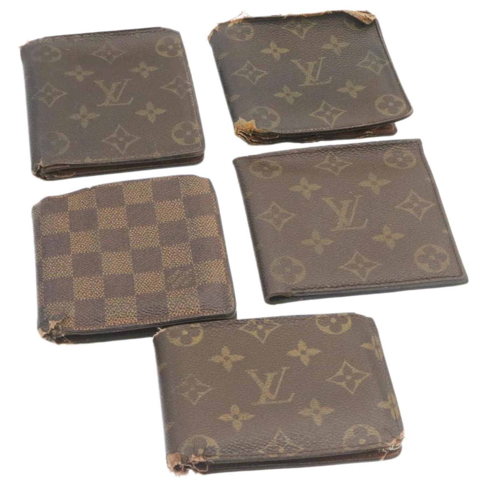 Portafoglio con monogramma LOUIS VUITTON 5imposta autenticazione LV 27611  Tela ref.459171 - Joli Closet