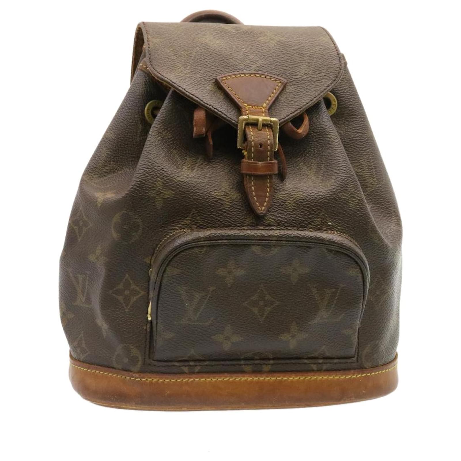 LOUIS VUITTON Zaino Montsouris PM con monogramma M51137 LV Auth lc047 Tela  ref.459272 - Joli Closet
