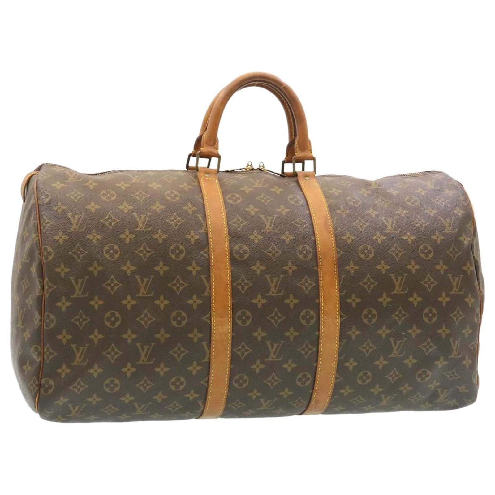 Authentic LOUIS VUITTON Monogram Keepall 55cm M41424 Boston bag