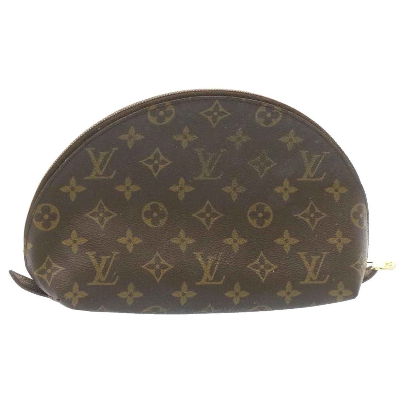 Louis Vuitton Monogram Trousse Demi Ronde - Brown Cosmetic Bags