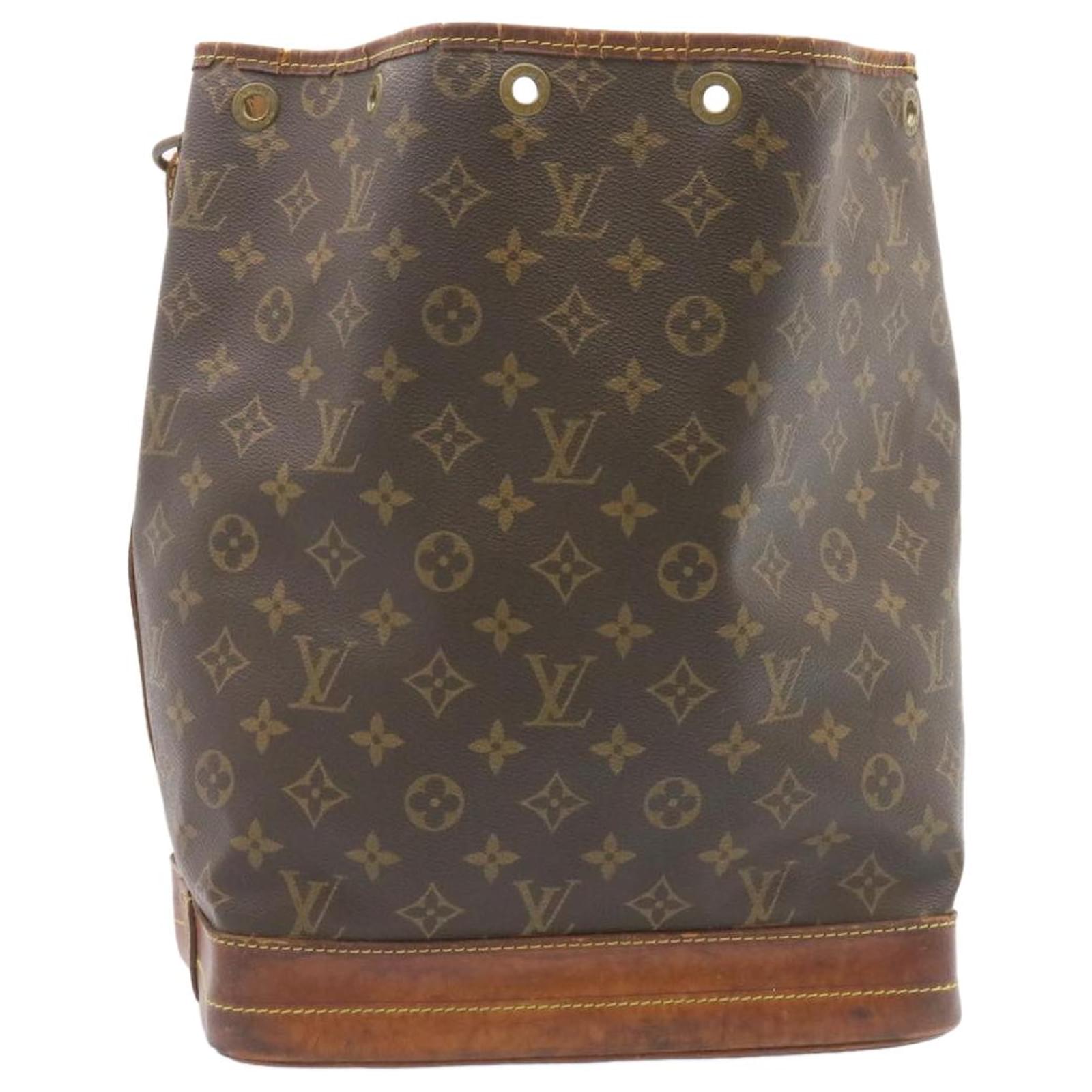 Auth Louis Vuitton Monogram Noe Shoulder Tote Bag M42224