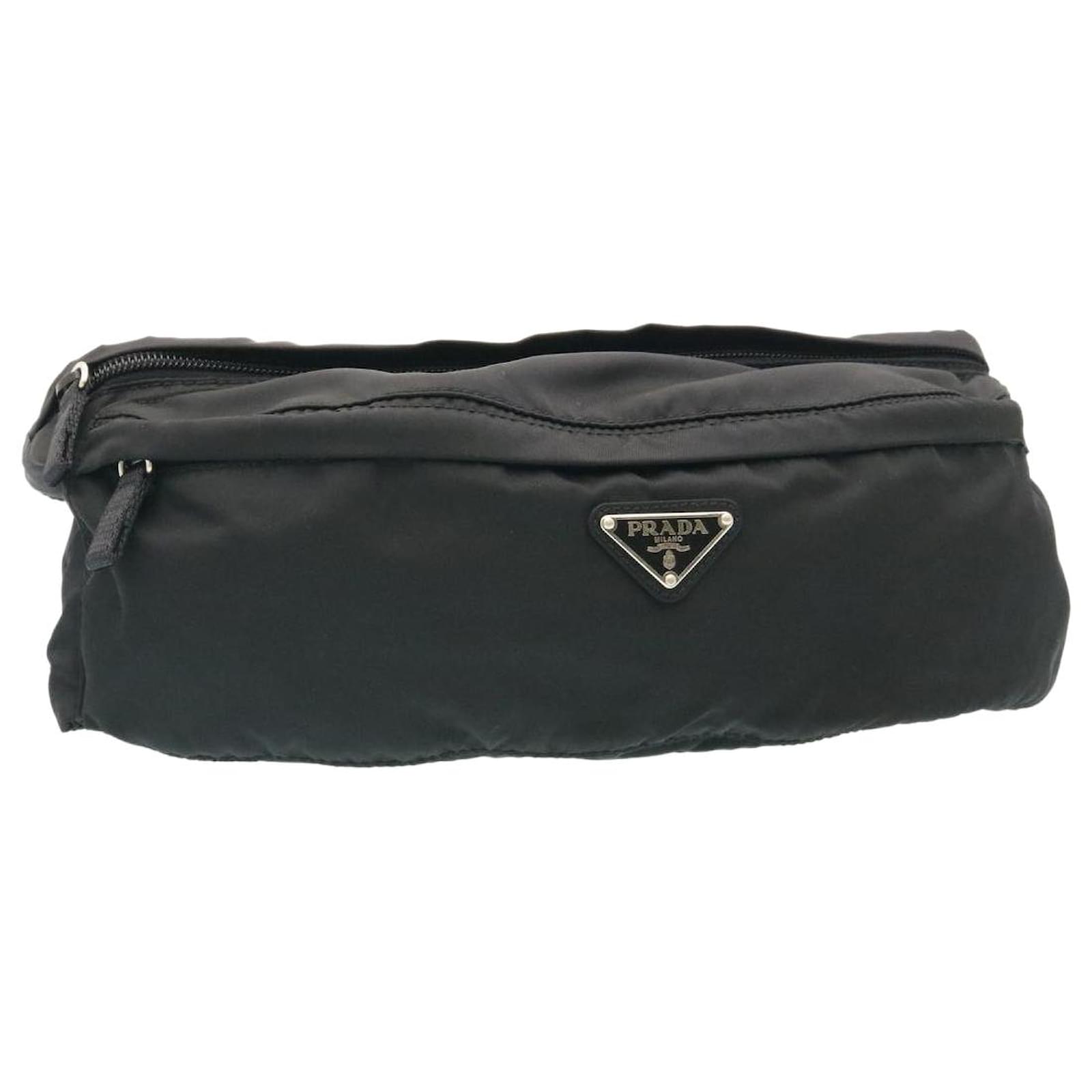 PRADA Waist bag Nylon Black Auth ts037 ref.459744 - Joli Closet