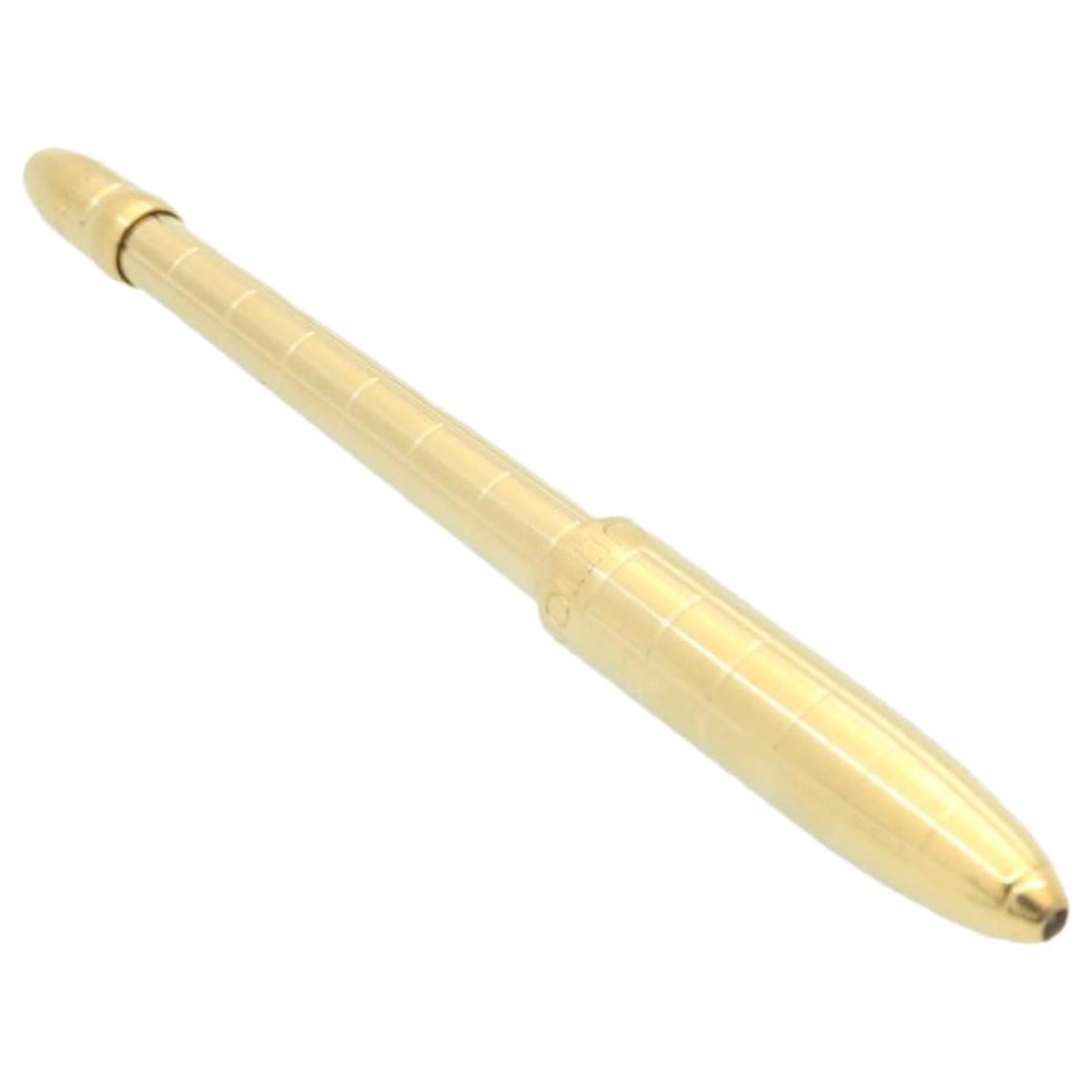 LOUIS VUITTON Stylo Agenda Ballpoint Pen Gold Tone LV Auth 27864 Metal  ref.460201 - Joli Closet