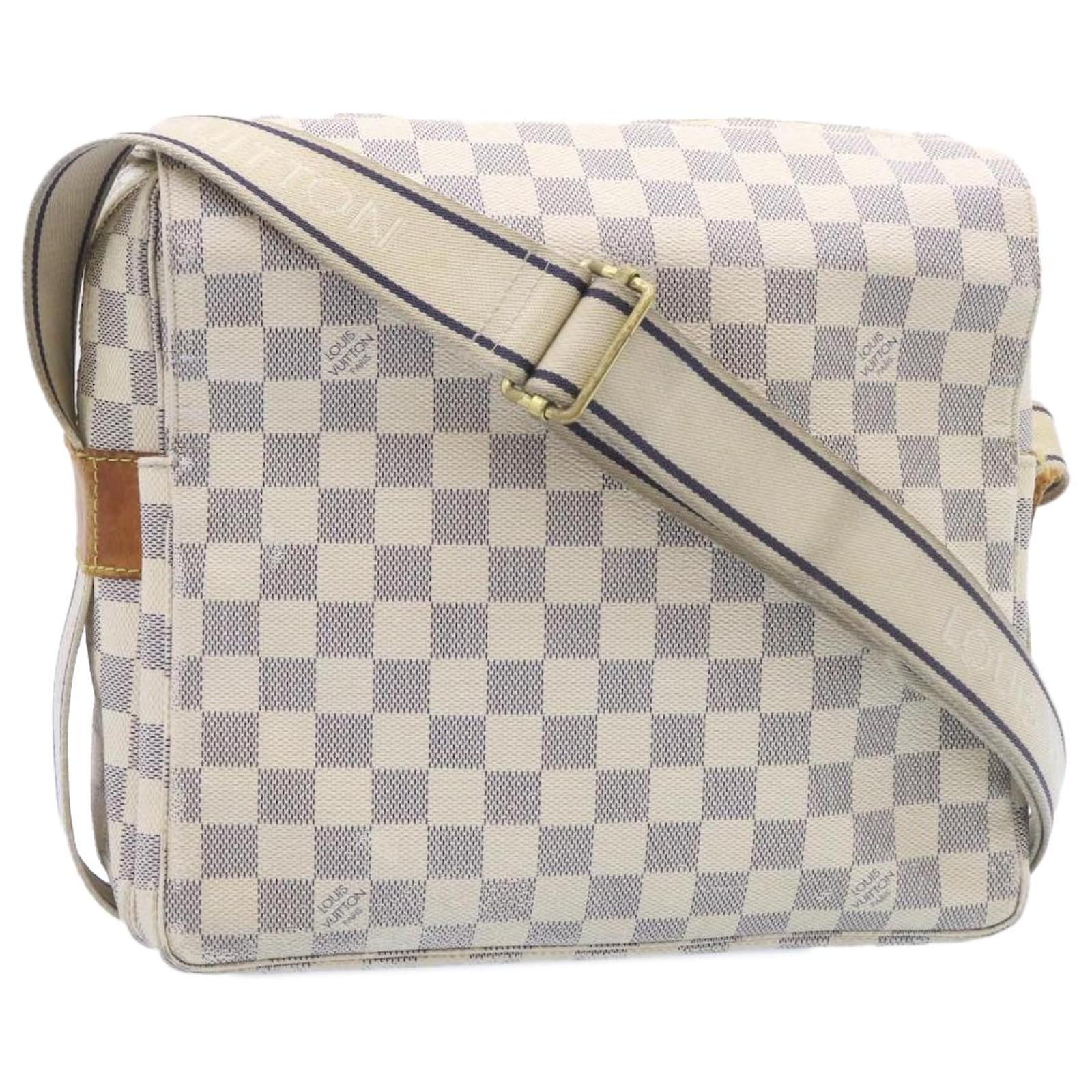 Louis Vuitton Damier Azur Naviglio Shoulder Bag N51189 Lv