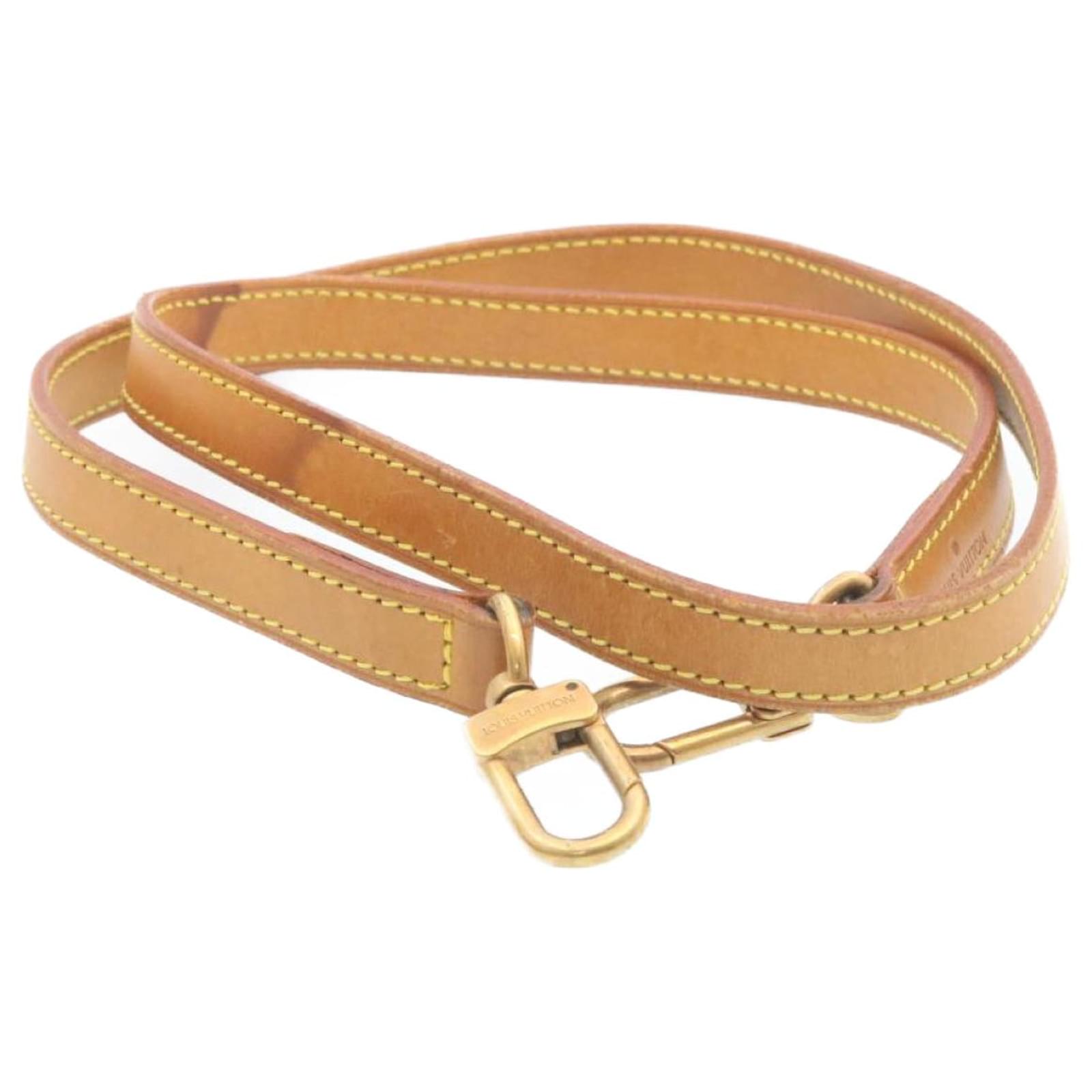 LOUIS VUITTON Shoulder Strap Leather 36.6-43.7 Beige LV Auth 46038  ref.968846 - Joli Closet