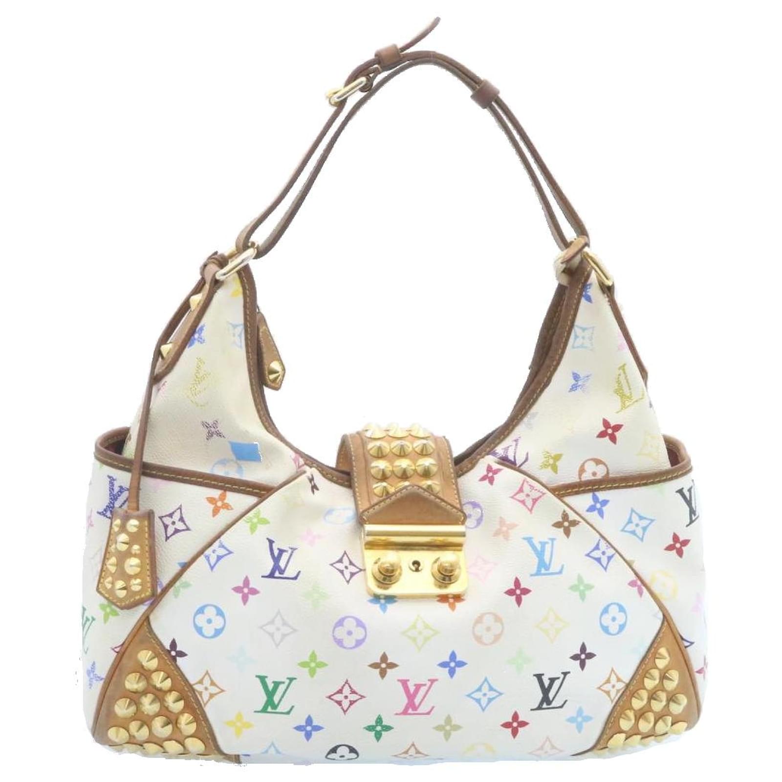 Louis Vuitton Toile blanche Chrissie multicolore