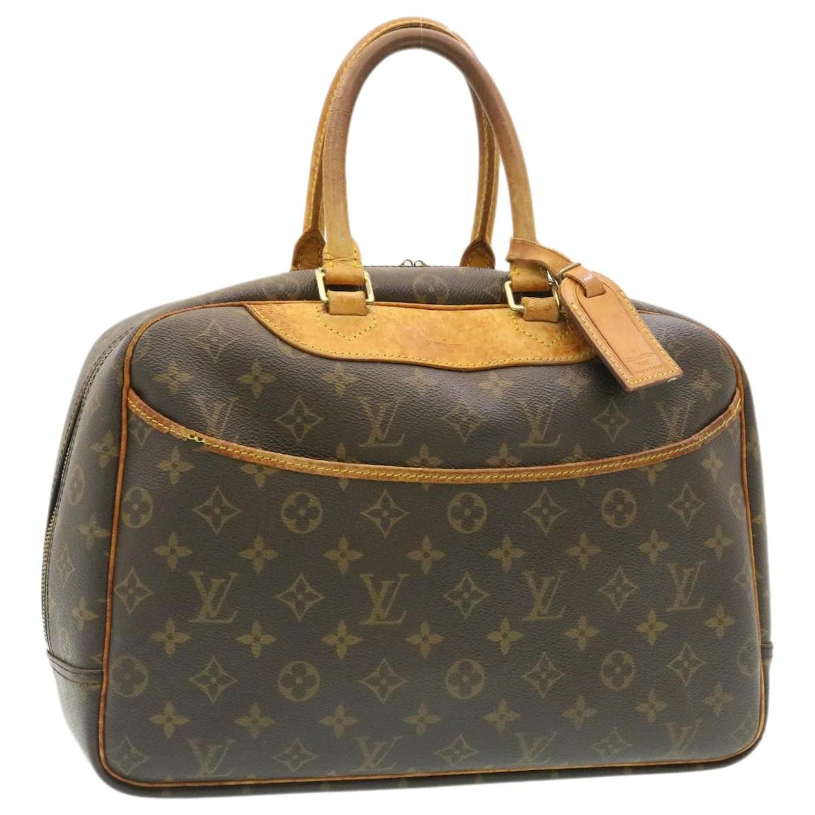 LOUIS VUITTON Monogram Deauville Hand Bag M47270 LV Auth ds194 Cloth  ref.460782 - Joli Closet