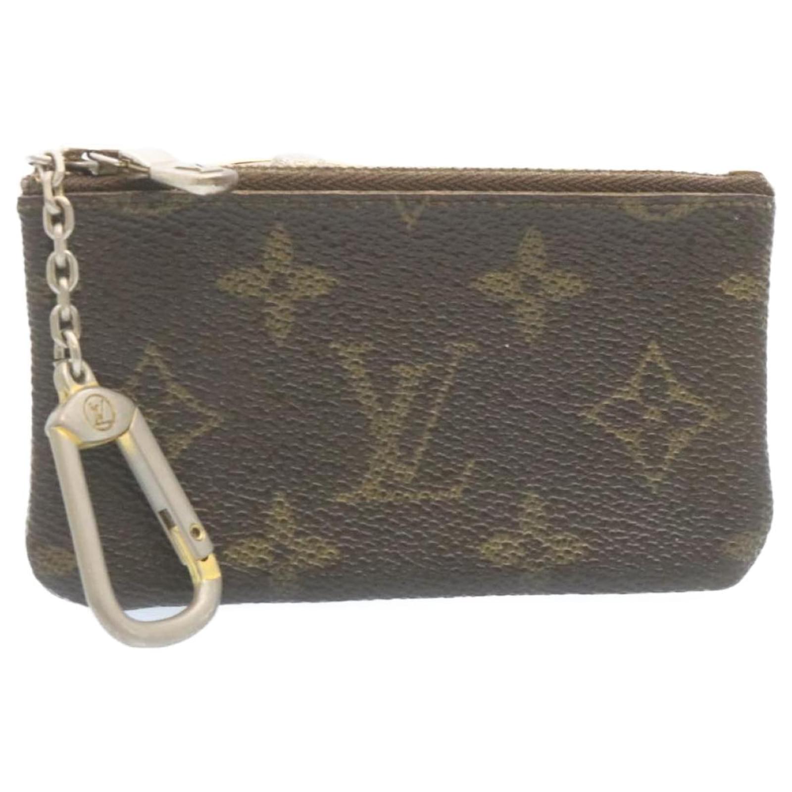 LOUIS VUITTON Monogram Pochette Cles Coin Purse M62650 LV Auth