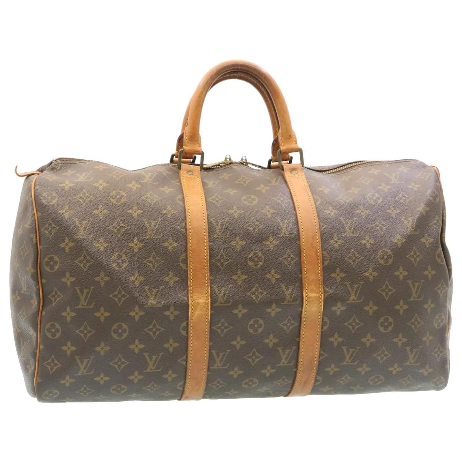 Louis Vuitton Monogram Keepall 50 Boston Bag M41426 LV Auth lt109 Cloth ...