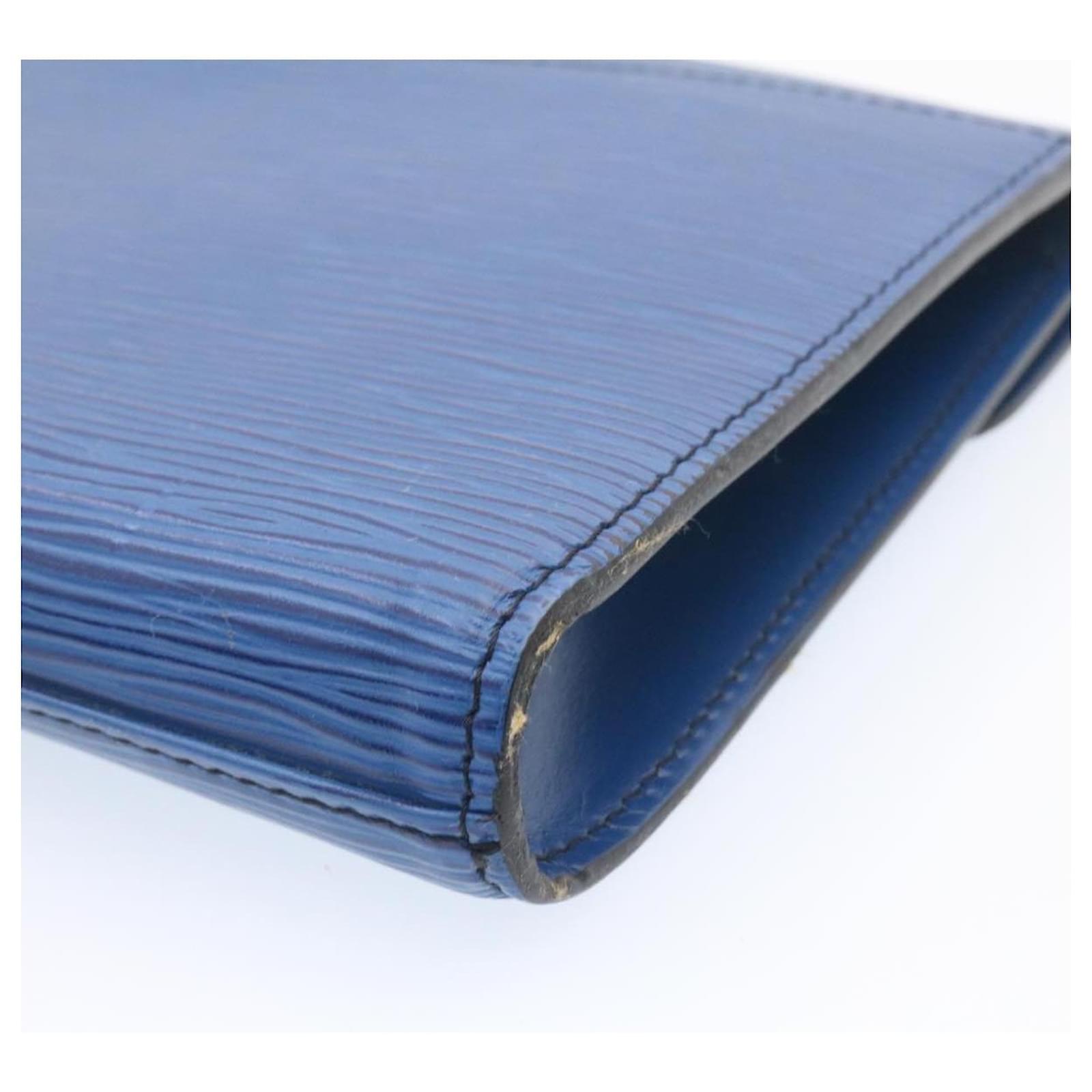 Louis Vuitton, Bags, Louis Vuitton Lv Blue Epi Bifold Wallet