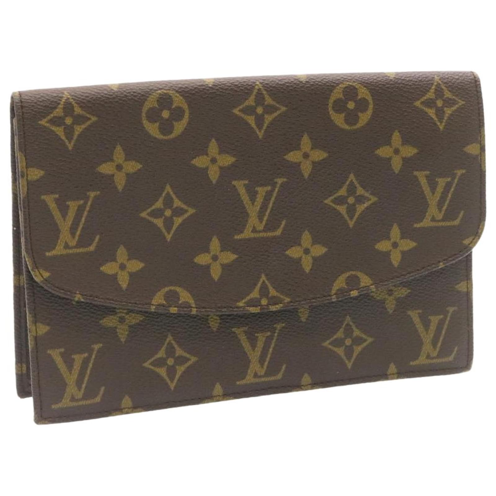 LOUIS VUITTON Monogram Canvas Pochette Rabat Clutch Bag