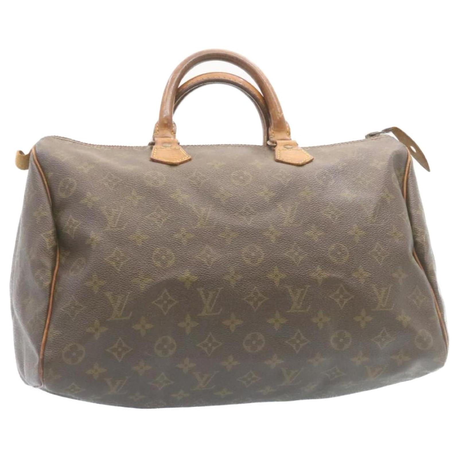 Louis Vuitton Monogram Speedy 35 Hand Bag M41524 LV Auth ds280 Cloth  ref.461696 Joli Closet