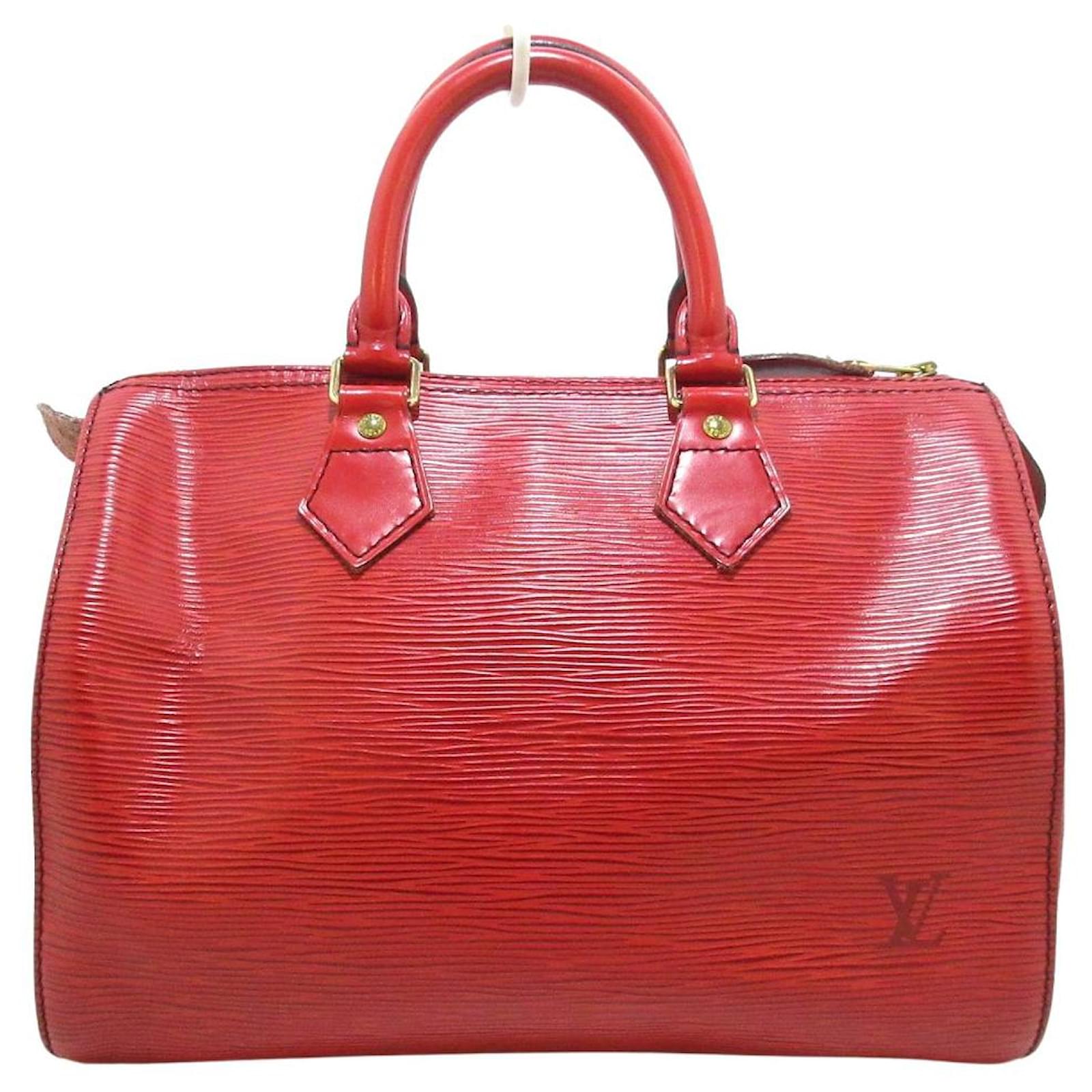 Louis Vuitton Speedy bandoulière 25 Red Leather ref.776573 - Joli Closet