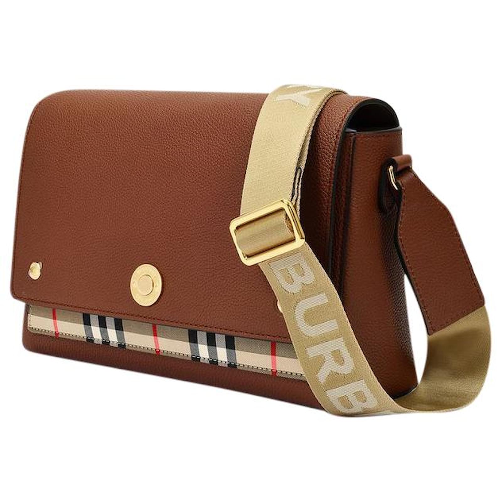 Burberry Medium Note Bag in Brown Leather  - Joli Closet