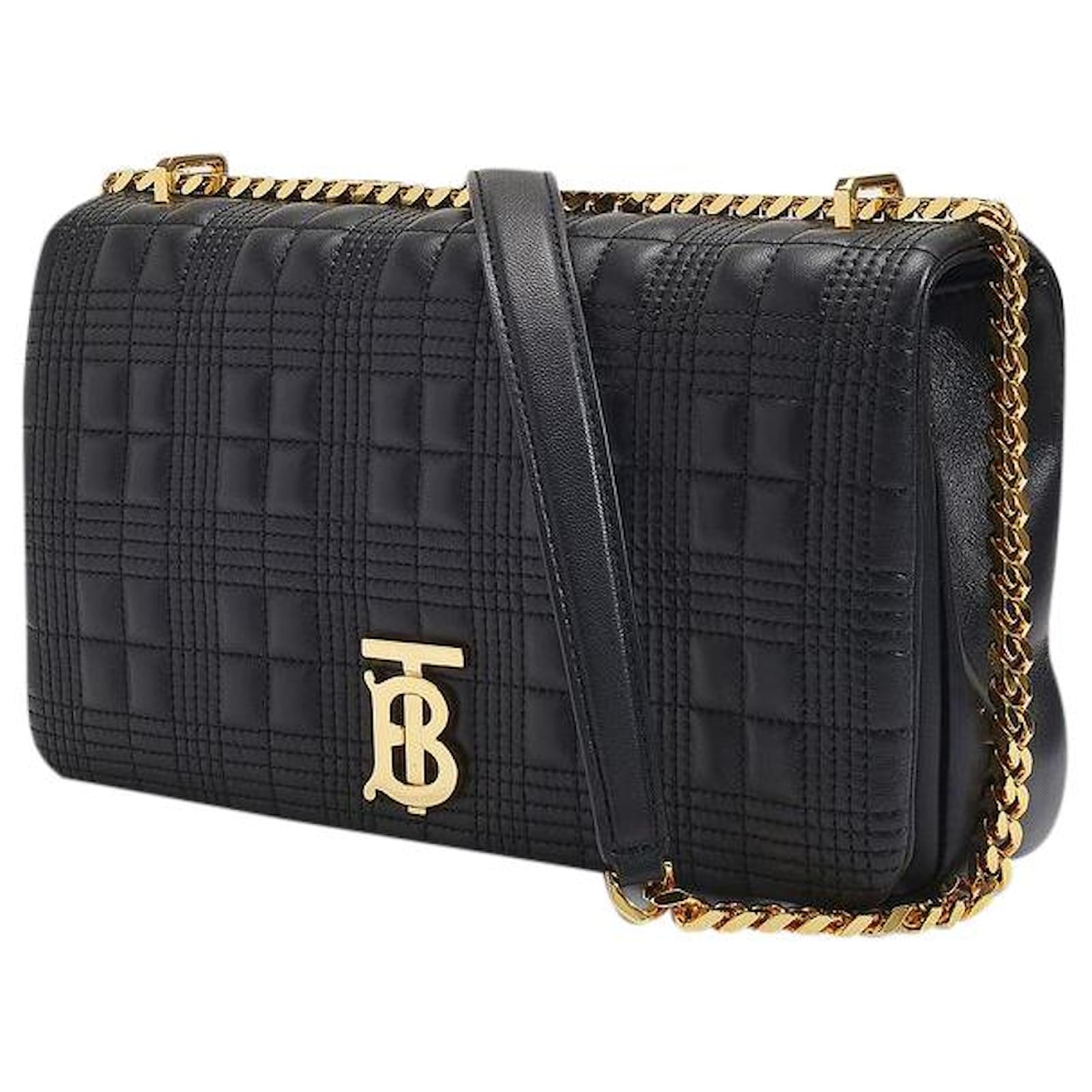 Burberry Medium Lola Bag in Black Leather  - Joli Closet