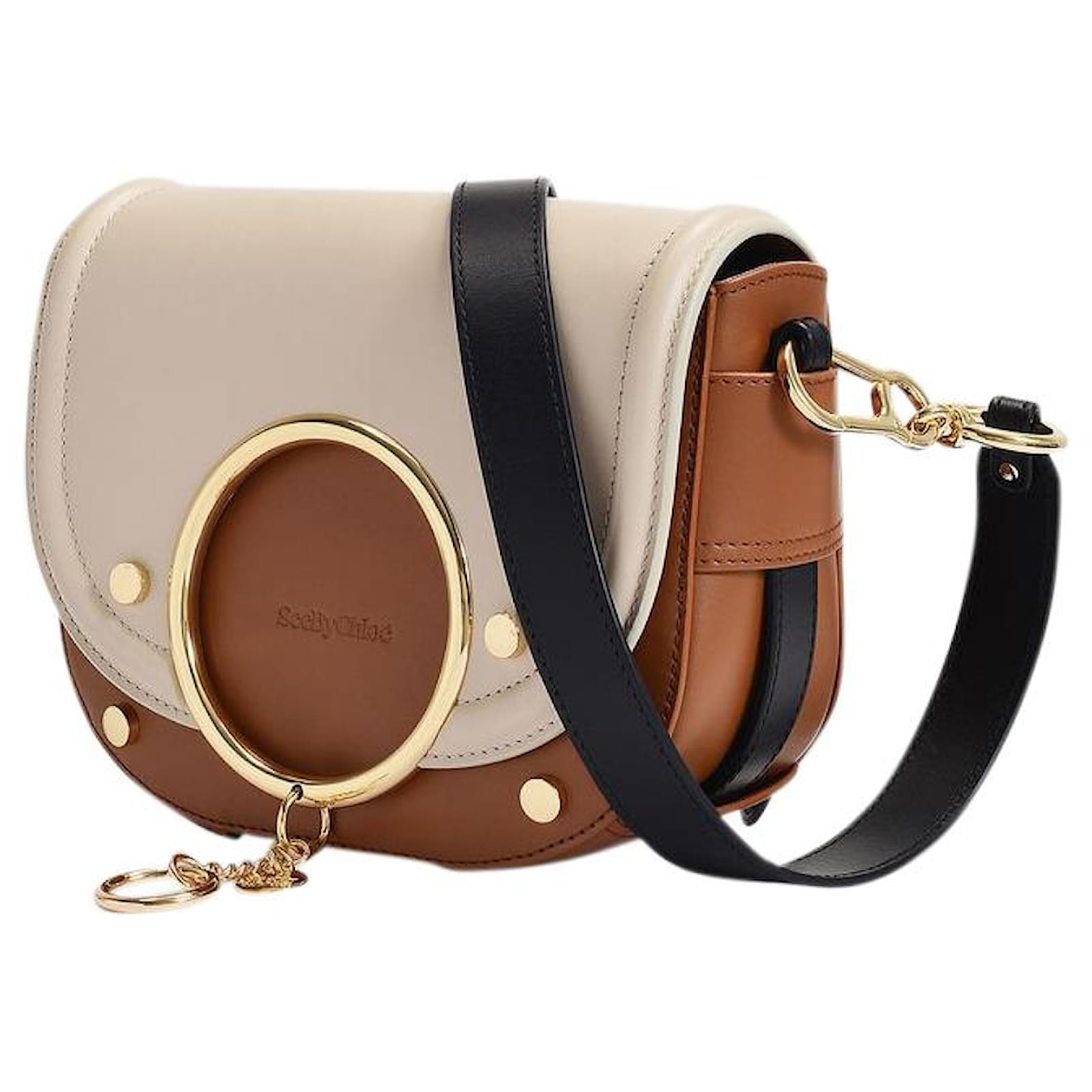 See by Chloe Mara Umhangetasche aus beigem Leder Fleisch ref.463201 Joli Closet