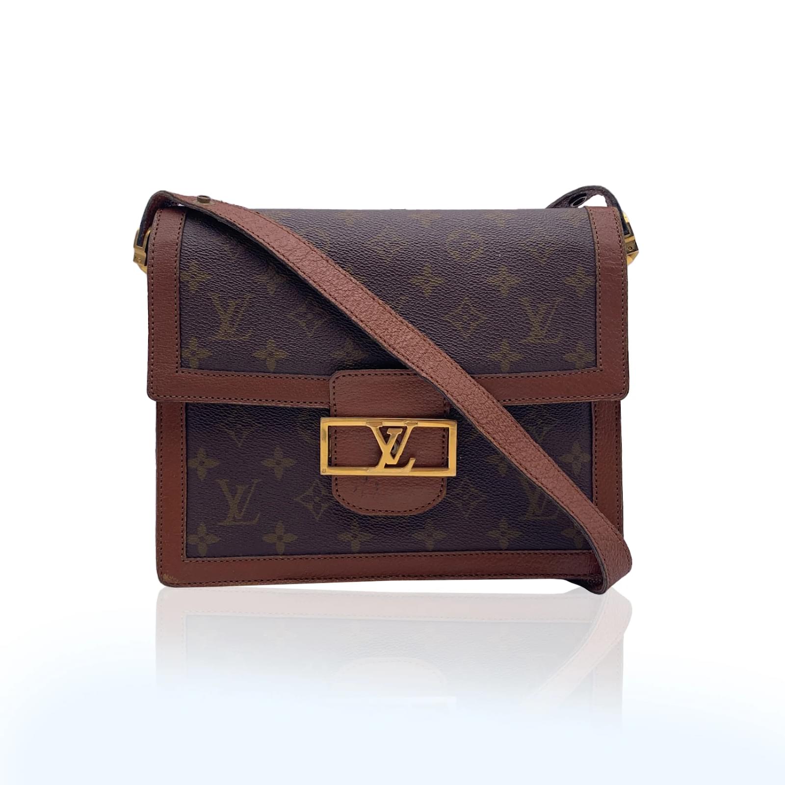Louis Vuitton Vintage Monogram Canvas Dauphine Box Shoulder Bag Brown Cloth  ref.463244 - Joli Closet