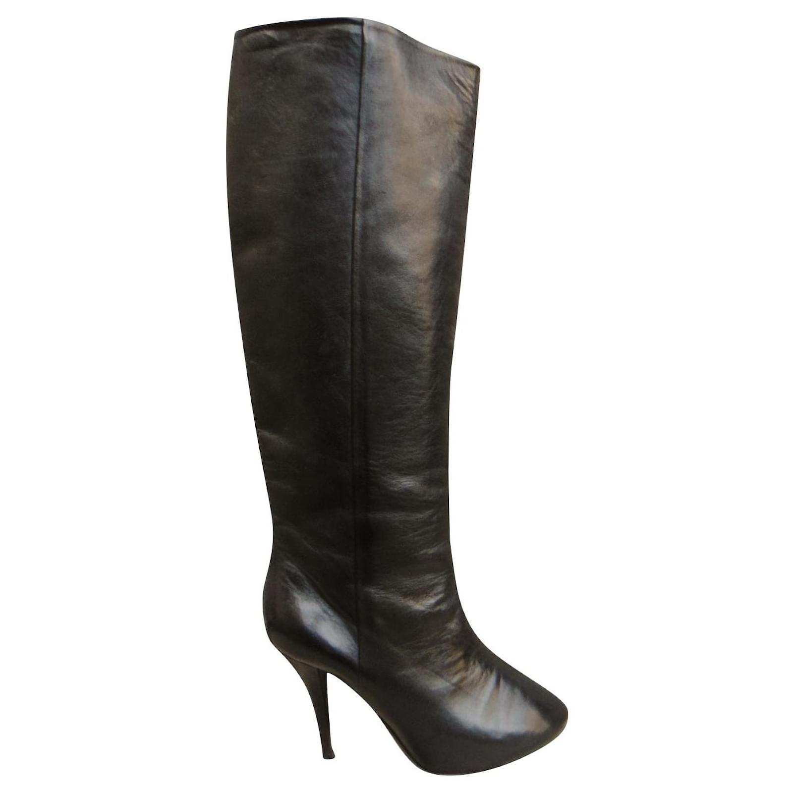 Maison Martin Margiela p boots 39 Black Leather ref.463817 - Joli Closet