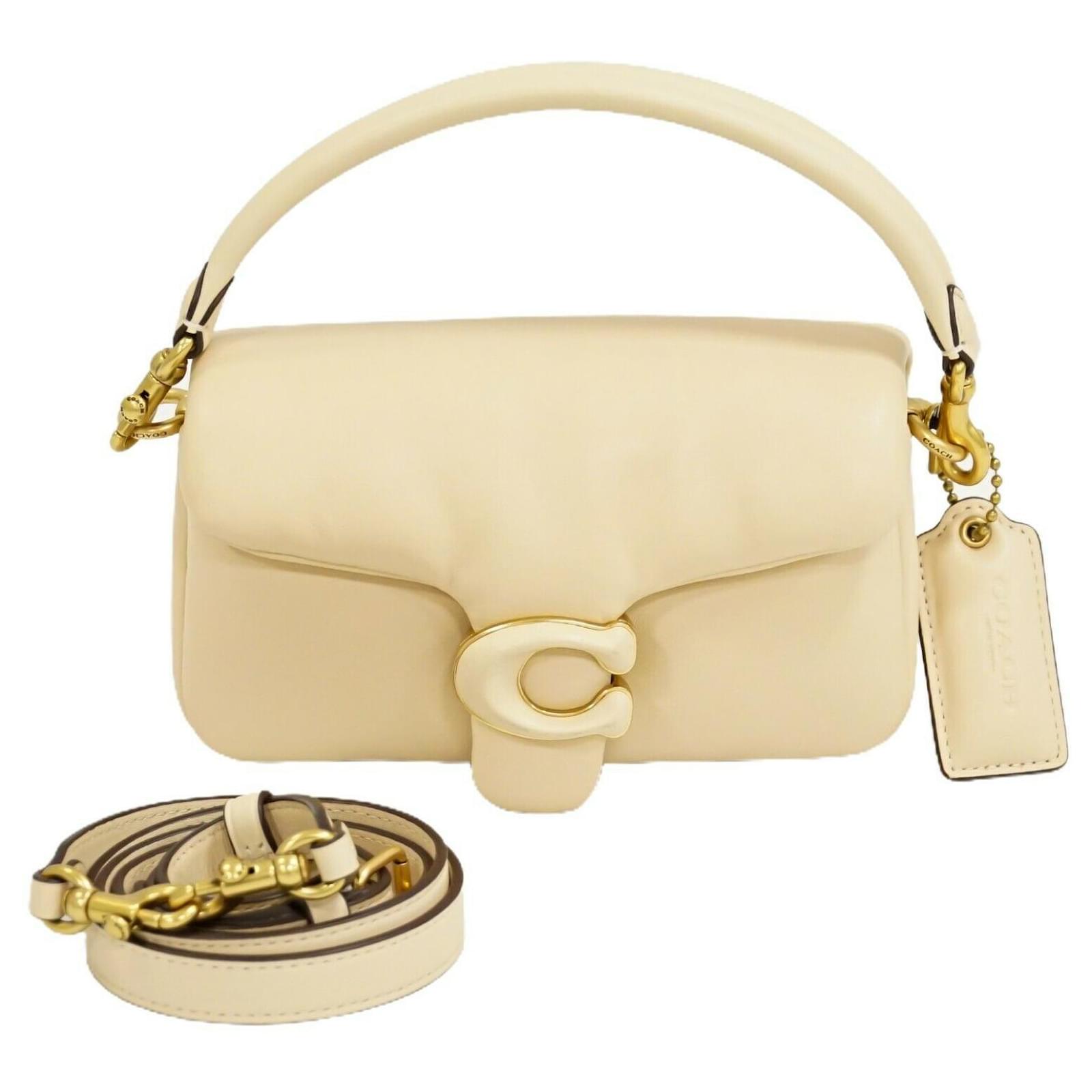 Coach Handbag Beige Leather ref.464111 Joli Closet