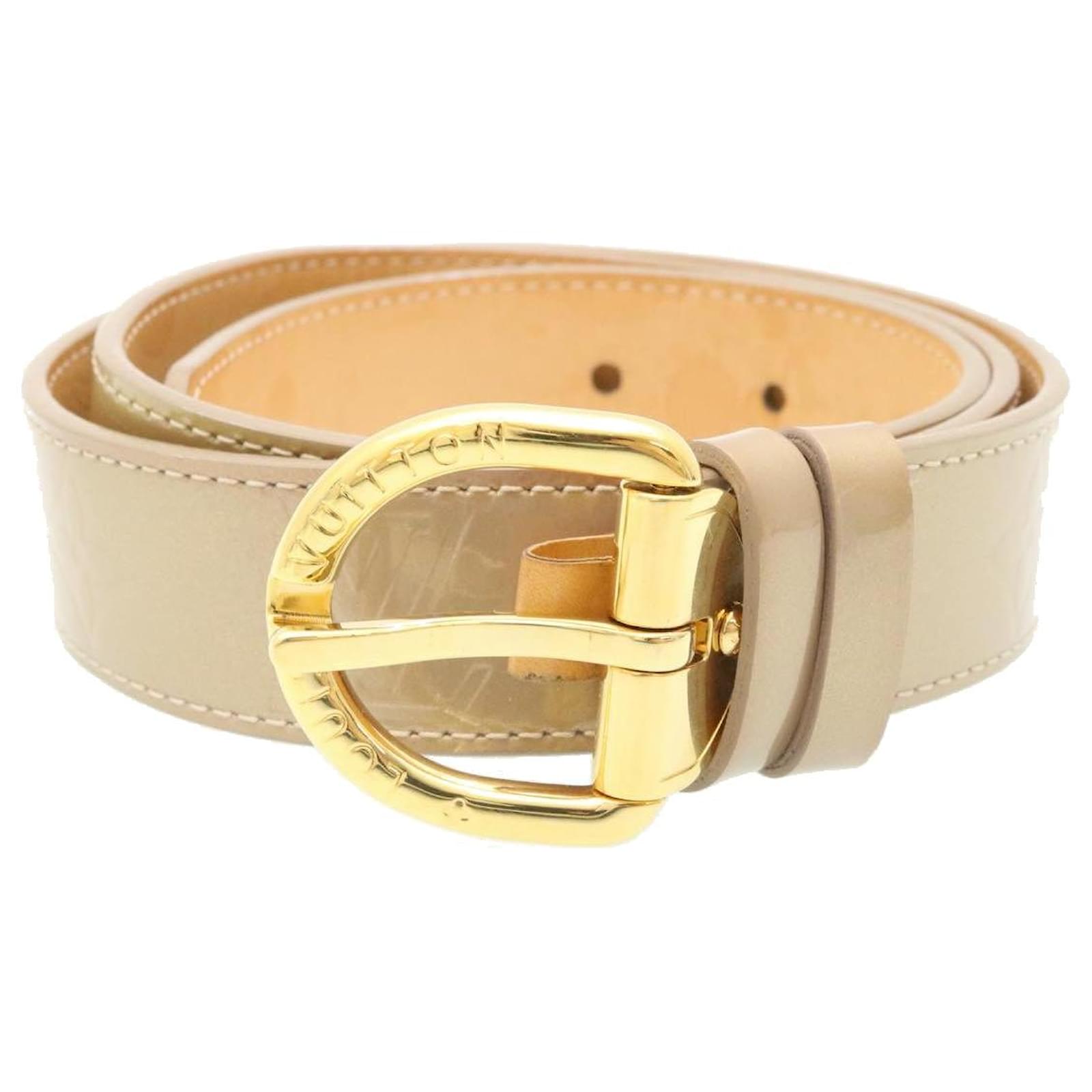 Louis Vuitton Belt Beige Leather ref.464271 - Joli Closet
