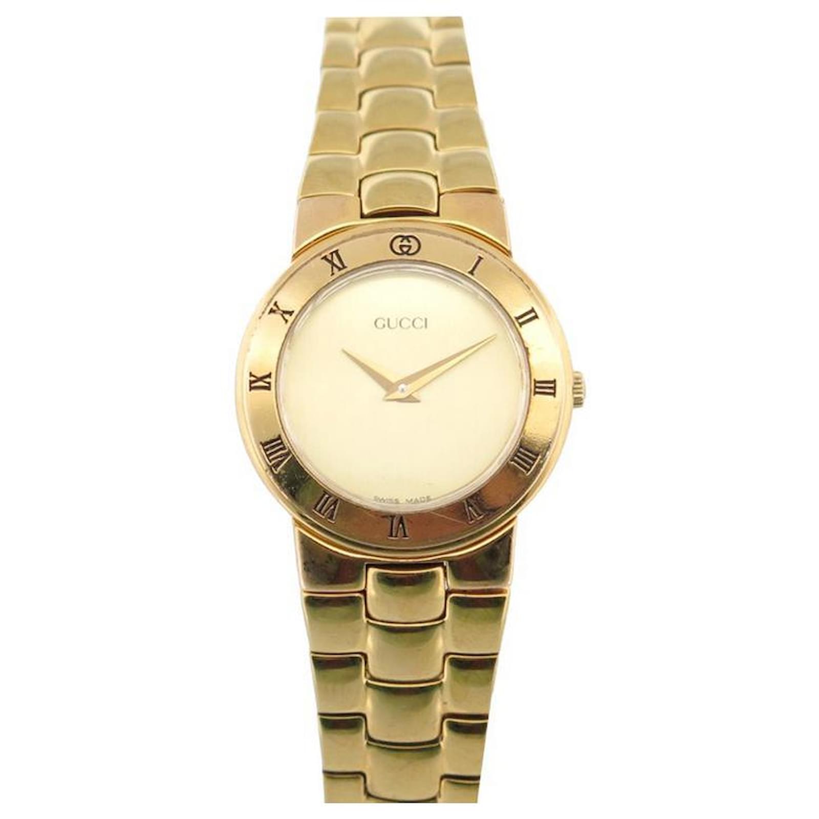 Reloj Gucci 33002.l 26 CUARZO MM BA O DORADO CAJA RELOJ DORADO