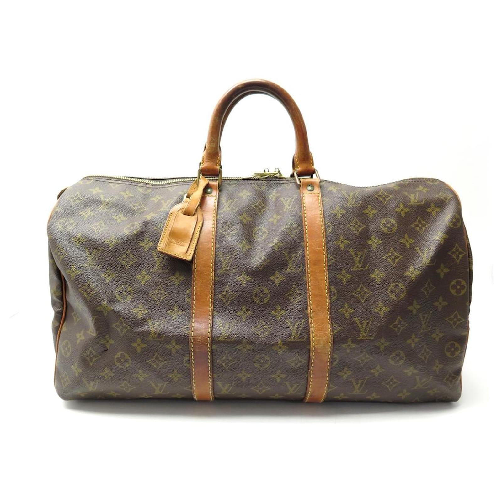 AUTHENTIC LOUIS VUITTON KEEPALL 50 DUFFLE BAG FOREVER MONOGRAM